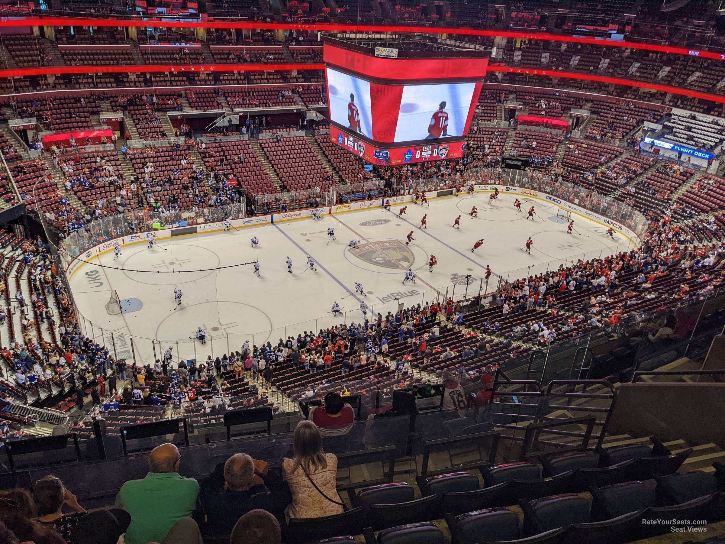 section 321, row 9 seat view  for hockey - amerant bank arena