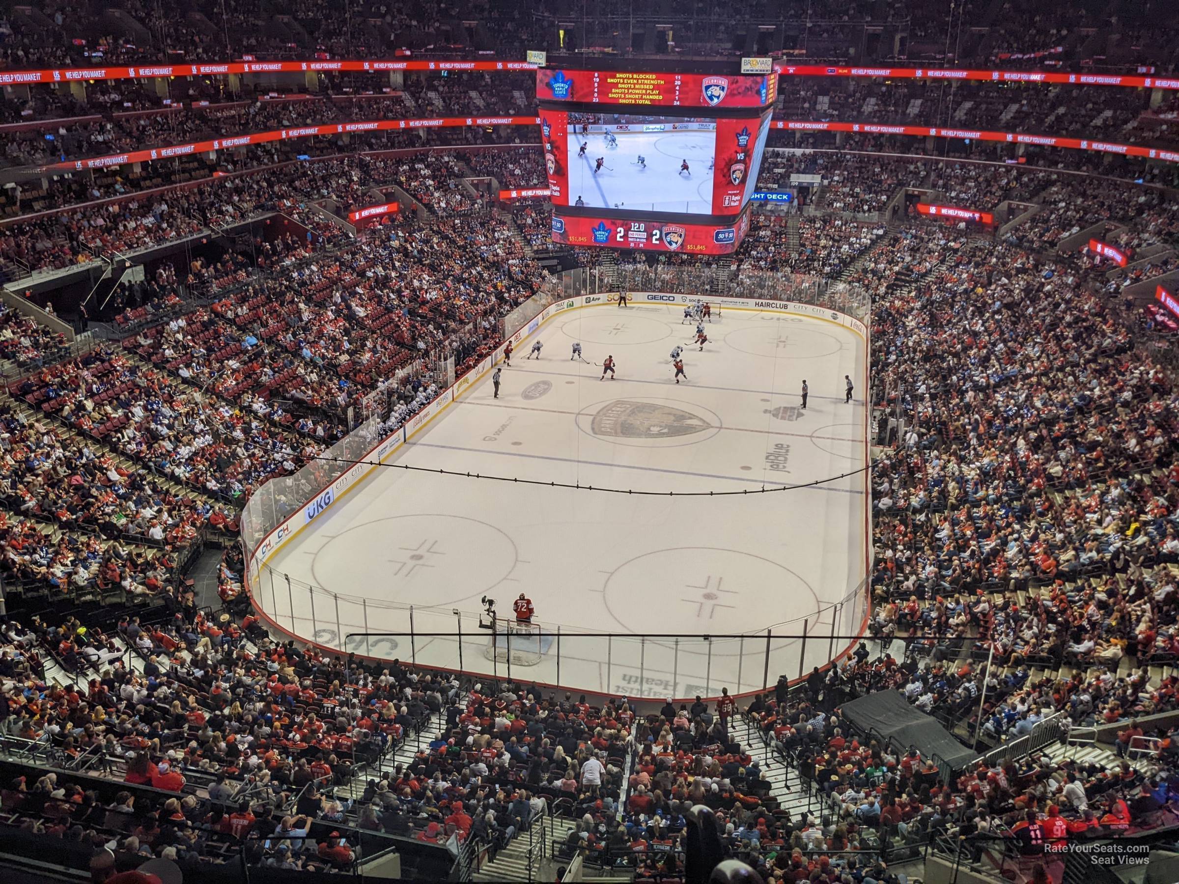 section 326, row 3w seat view  for hockey - amerant bank arena