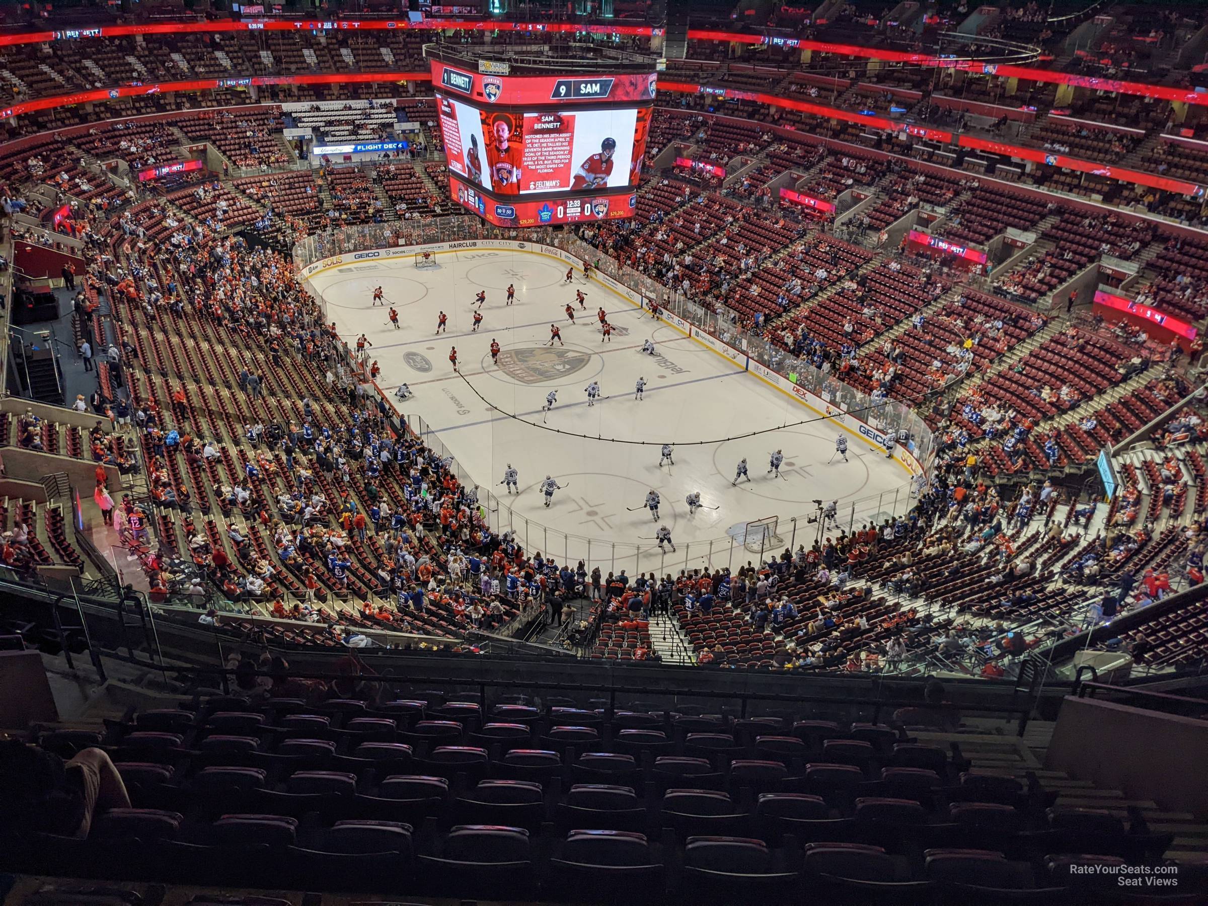 section 329, row 11 seat view  for hockey - amerant bank arena