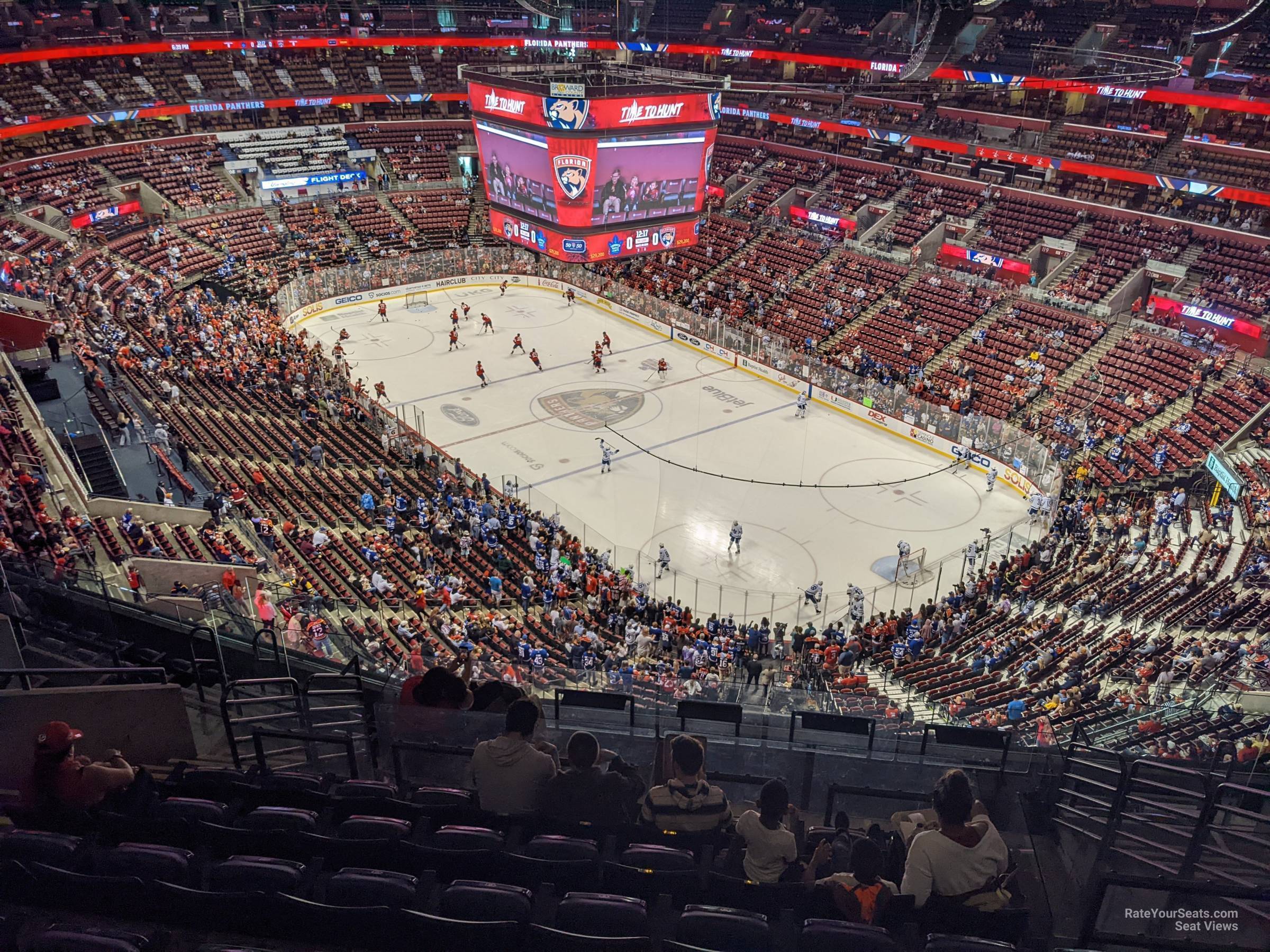 section 330, row 11 seat view  for hockey - amerant bank arena