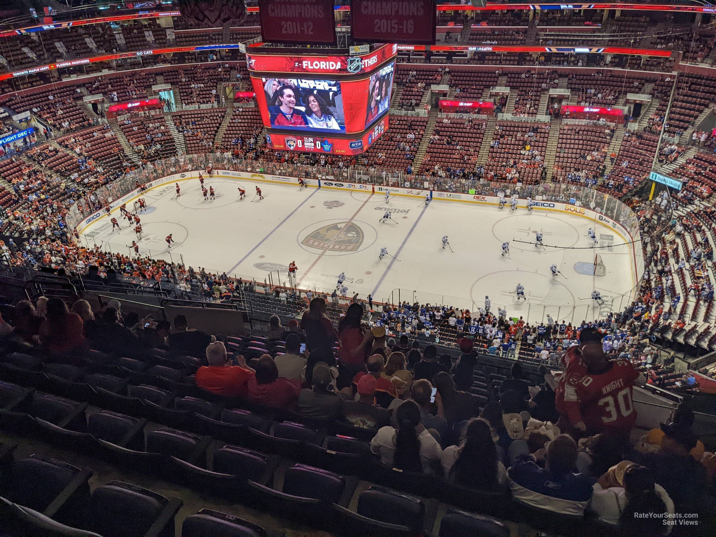 section 333, row 15 seat view  for hockey - amerant bank arena