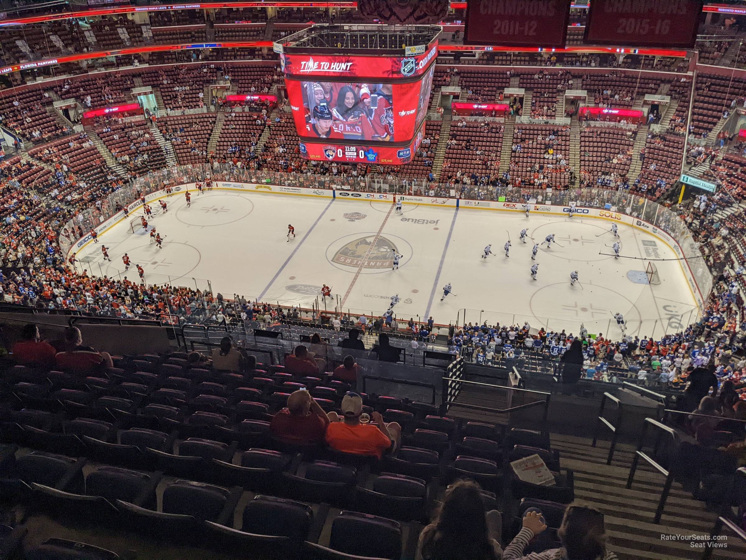 section 334, row 15 seat view  for hockey - amerant bank arena