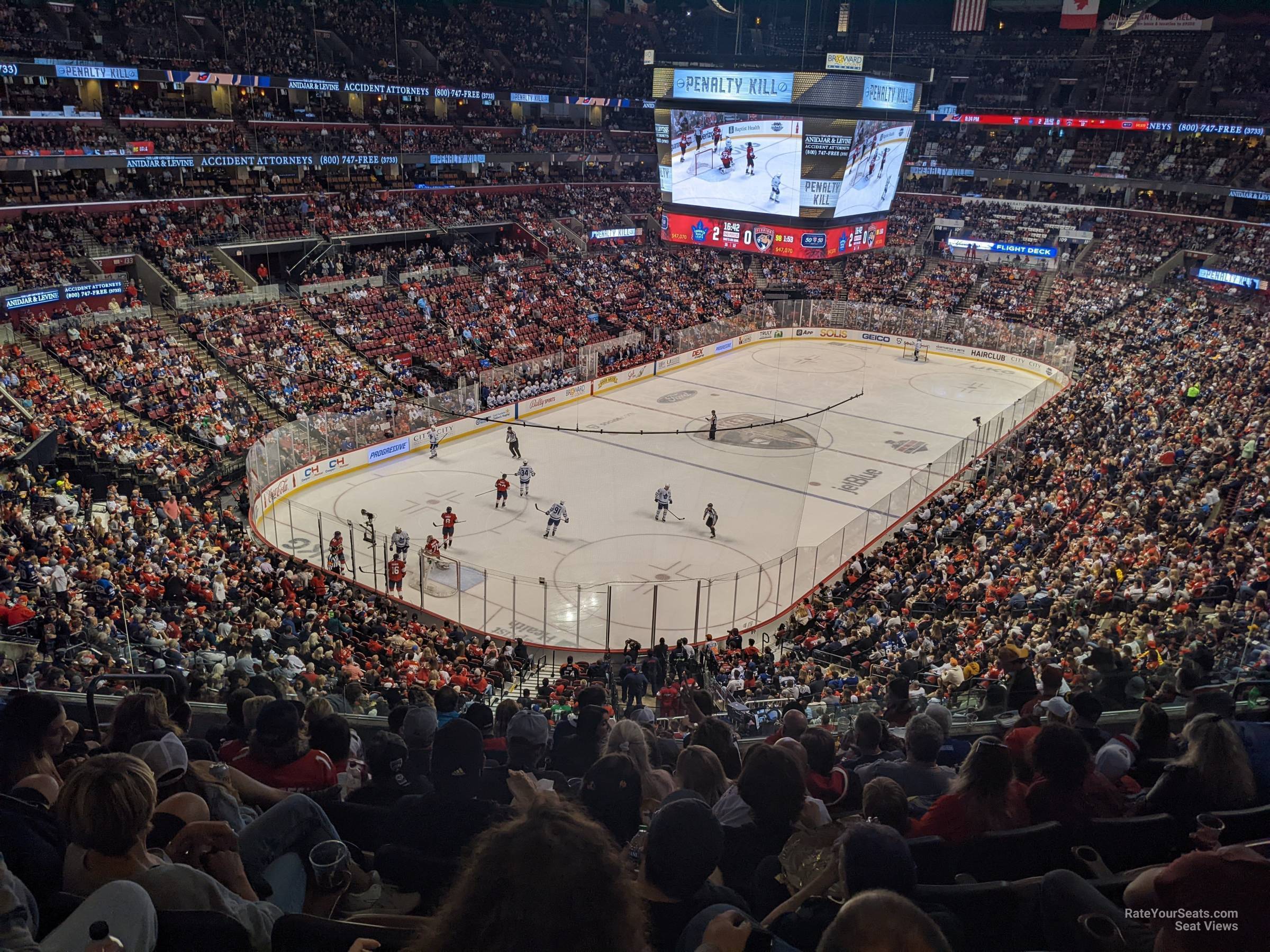 club 24, row 8 seat view  for hockey - amerant bank arena