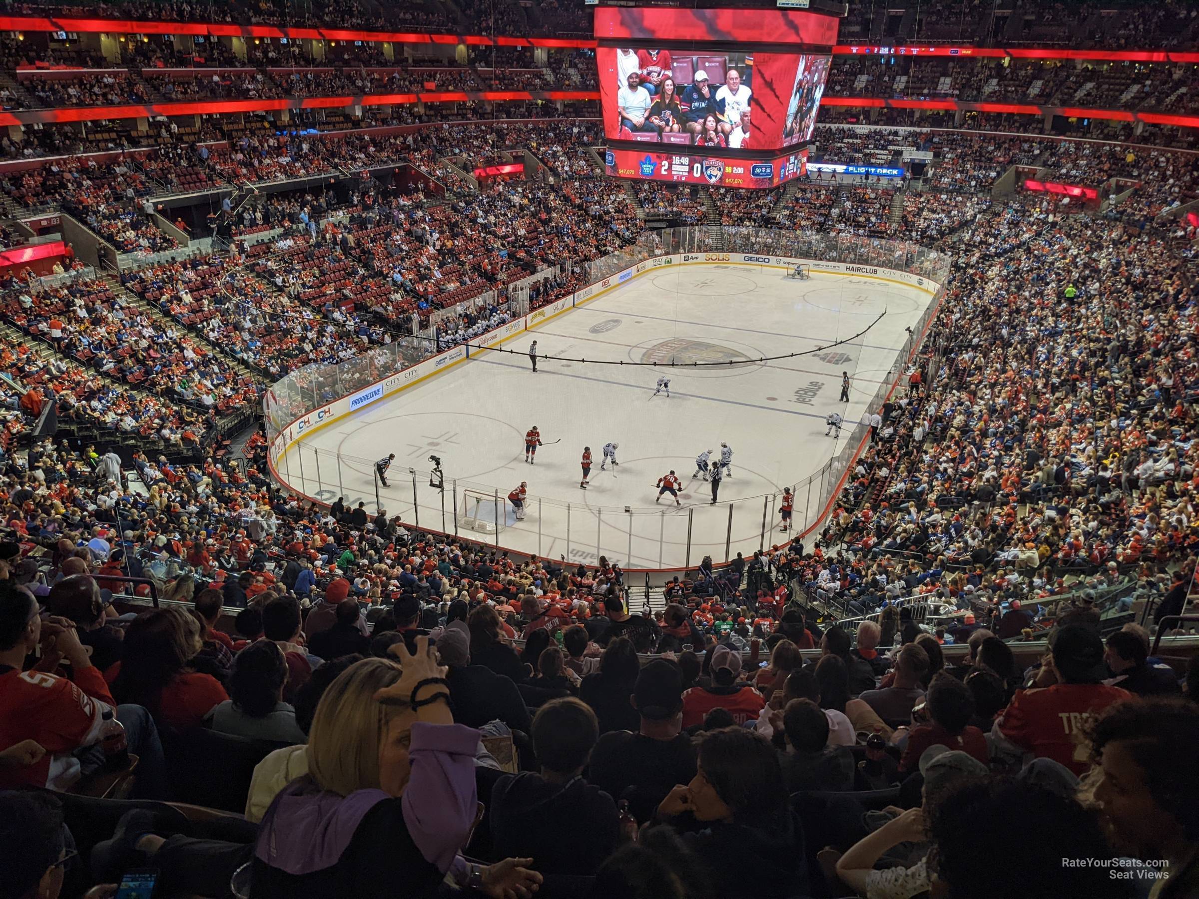 club 25, row 8 seat view  for hockey - amerant bank arena