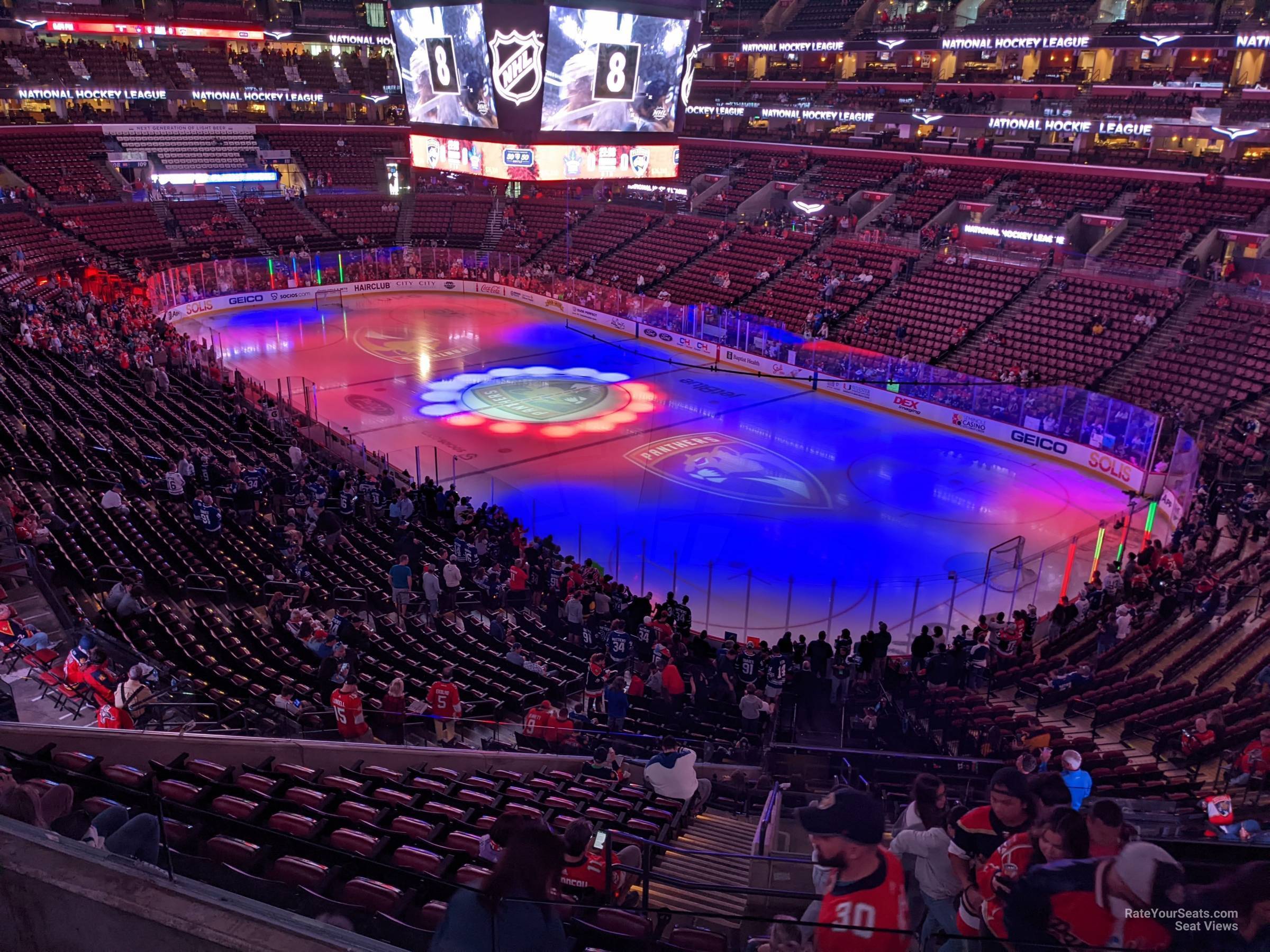 club 31, row 3 seat view  for hockey - amerant bank arena