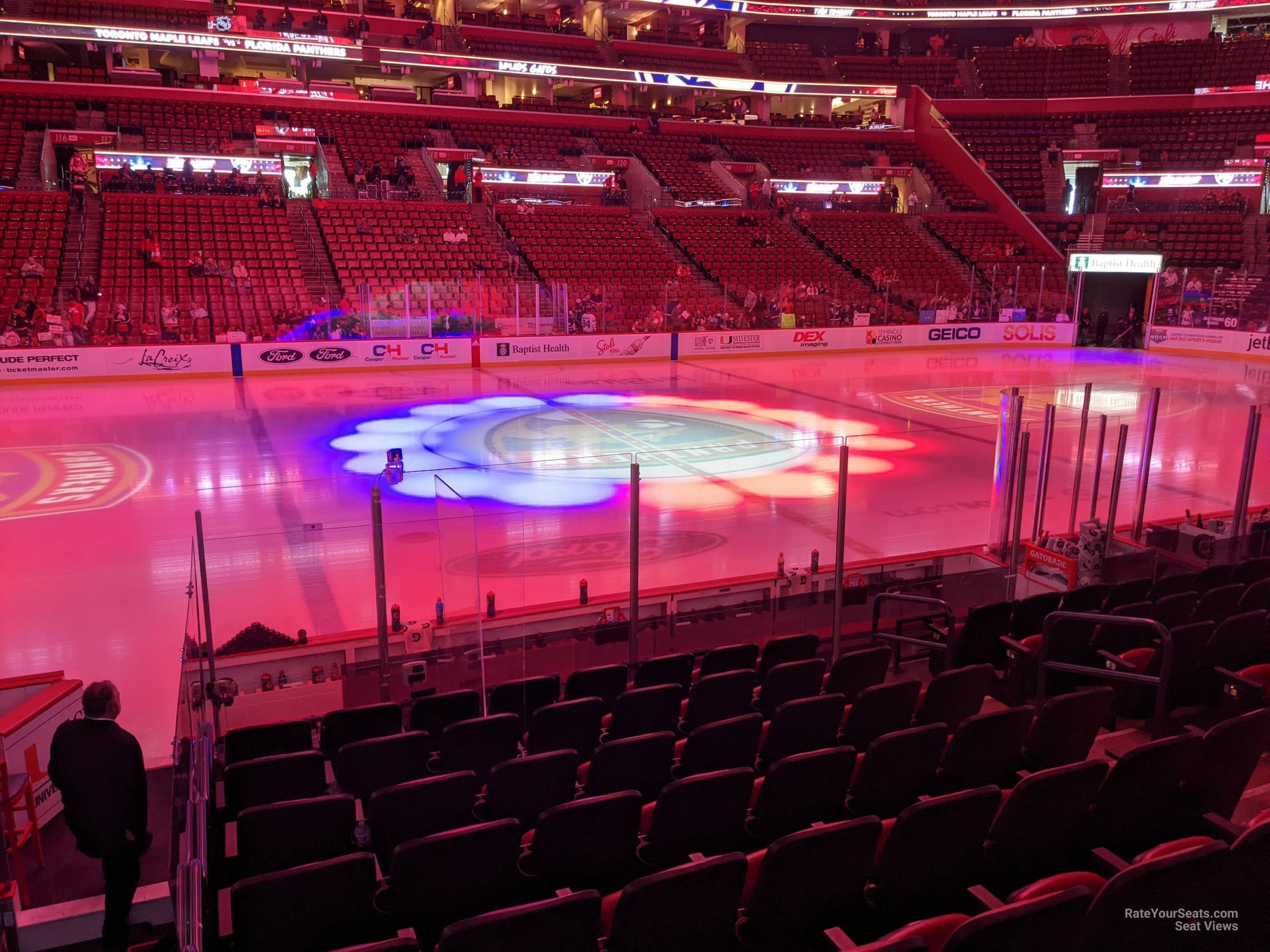 club 102, row 11 seat view  for hockey - amerant bank arena