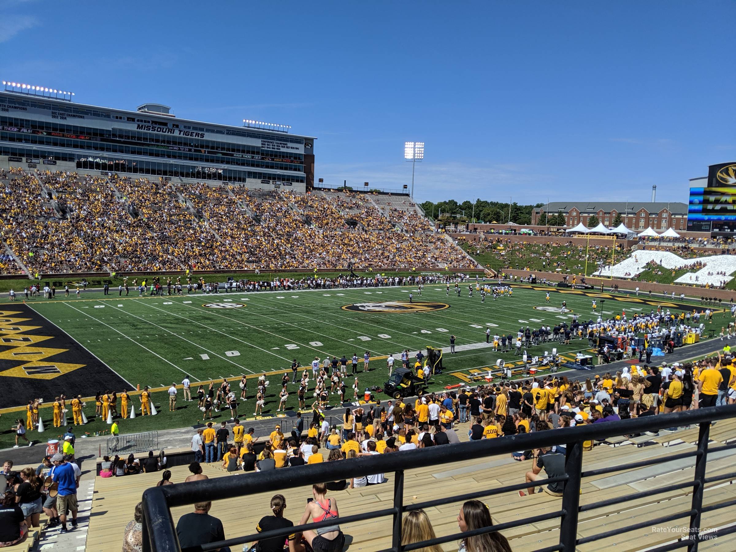 section 102, row 38 seat view  - faurot field