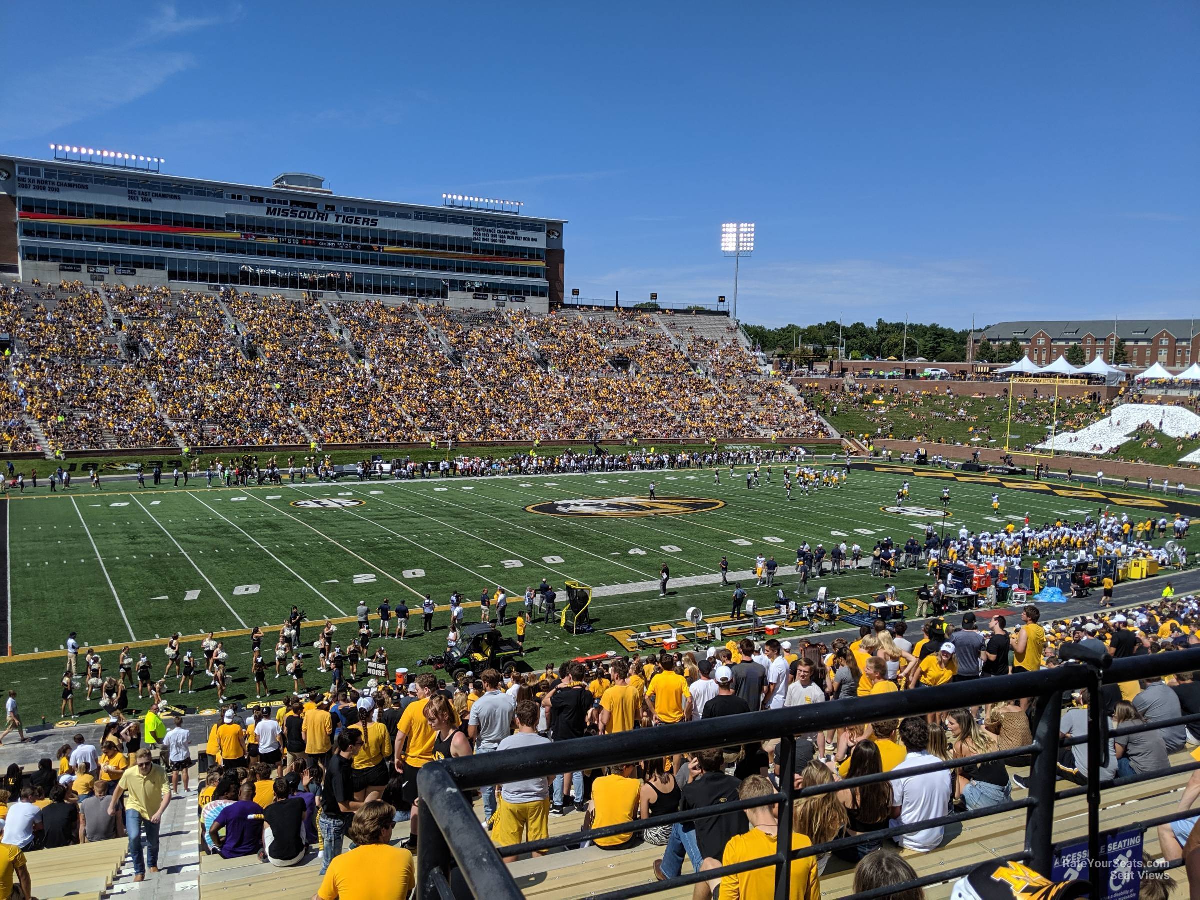 section 103, row 38 seat view  - faurot field