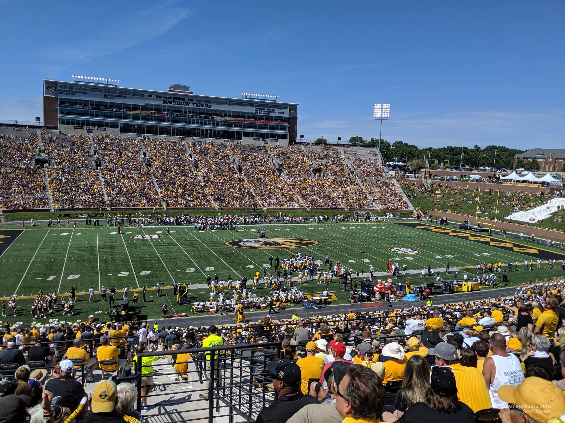 section 103, row 54 seat view  - faurot field