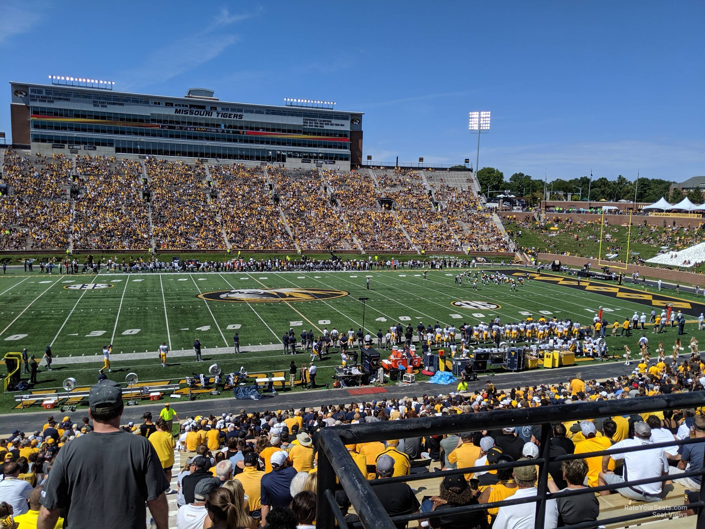 section 105, row 38 seat view  - faurot field