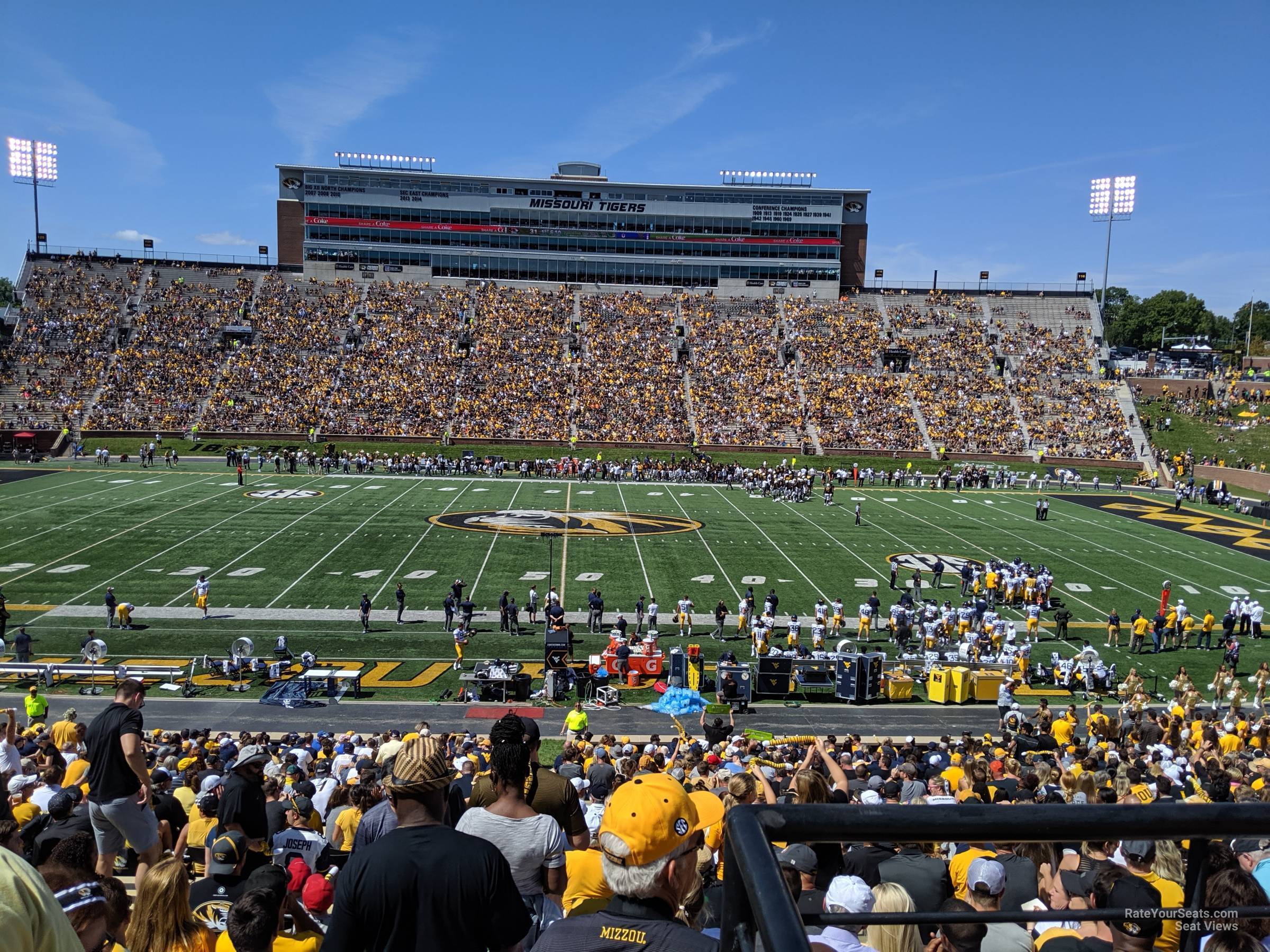 section 106, row 38 seat view  - faurot field