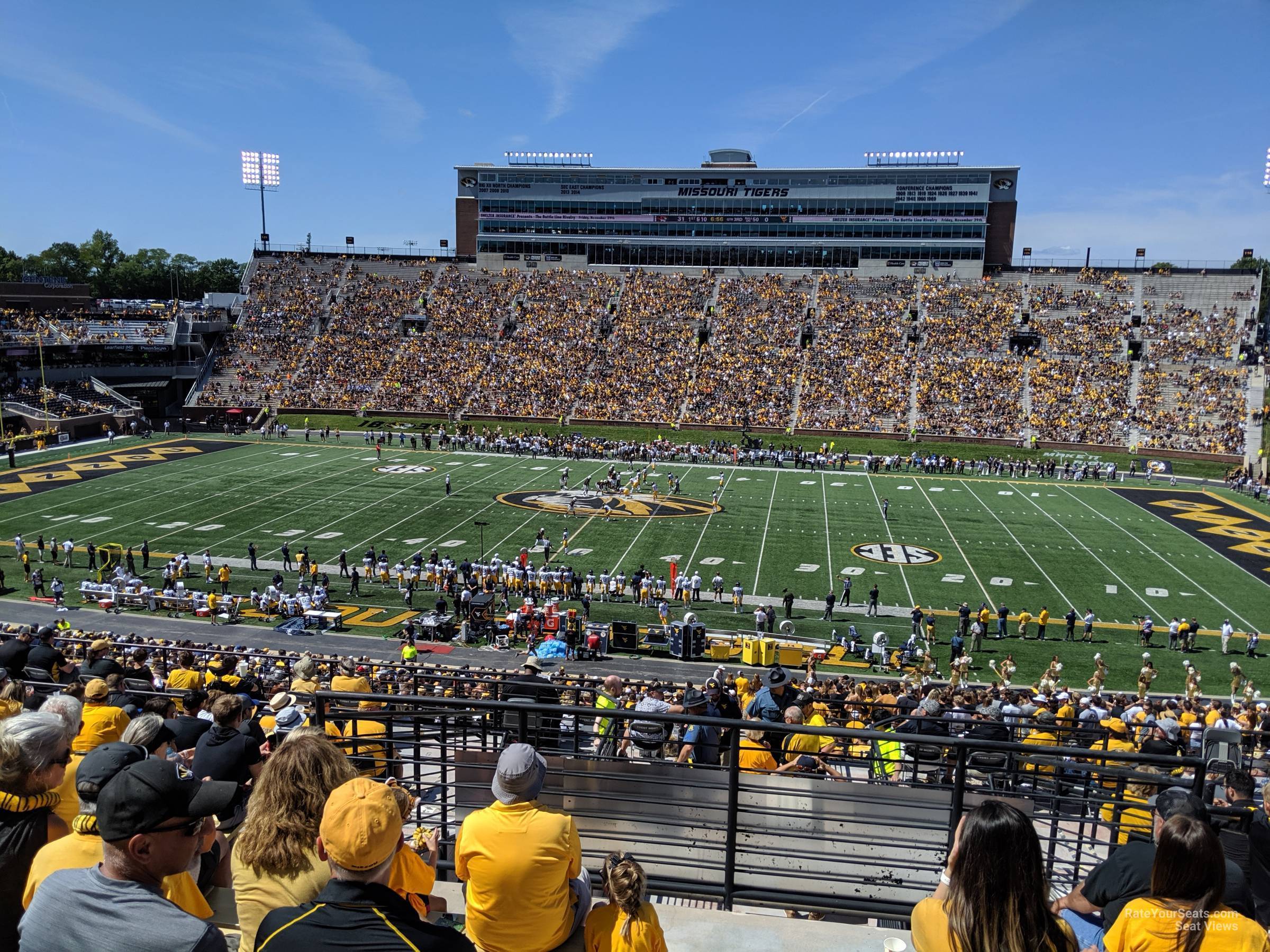 section 107, row 54 seat view  - faurot field