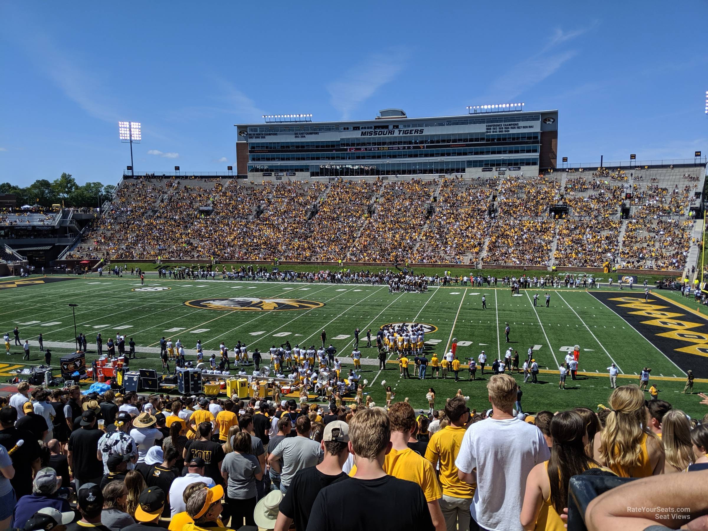 section 108, row 38 seat view  - faurot field
