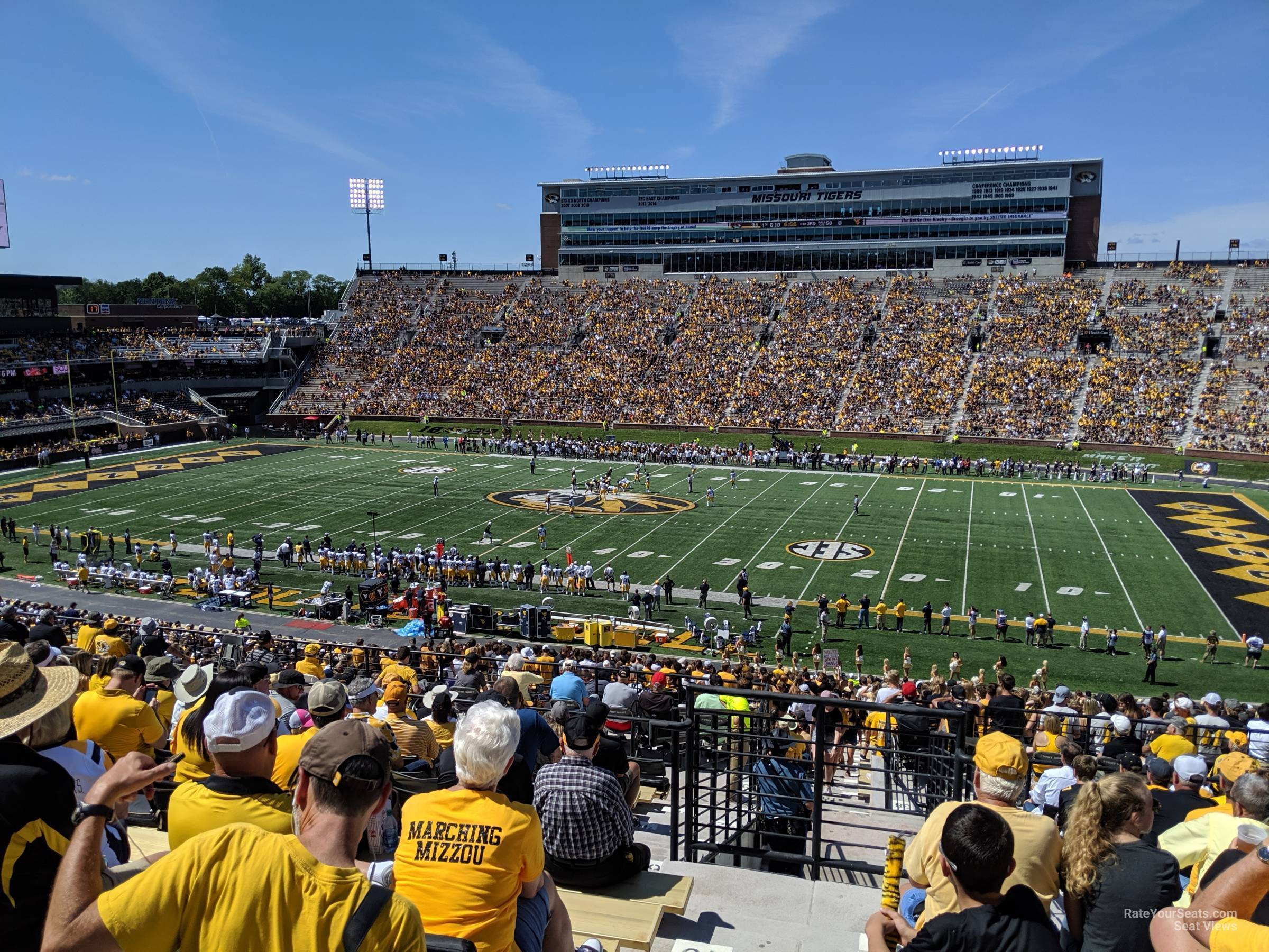 section 108, row 54 seat view  - faurot field
