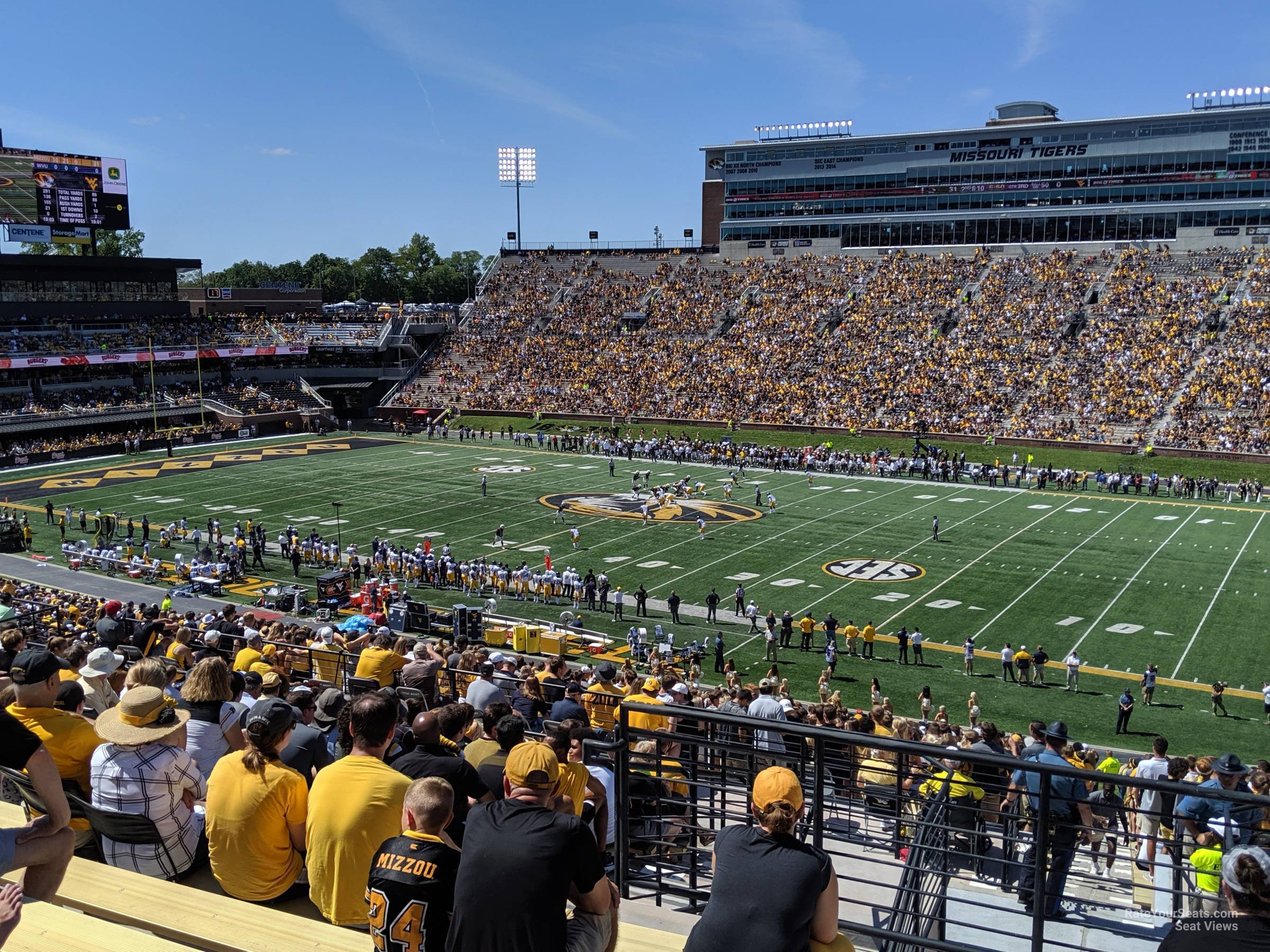 section 109, row 54 seat view  - faurot field