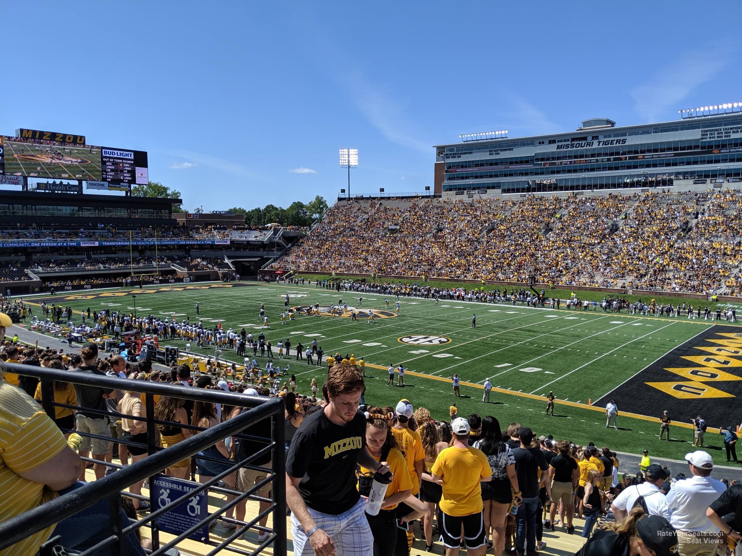 section 110, row 38 seat view  - faurot field