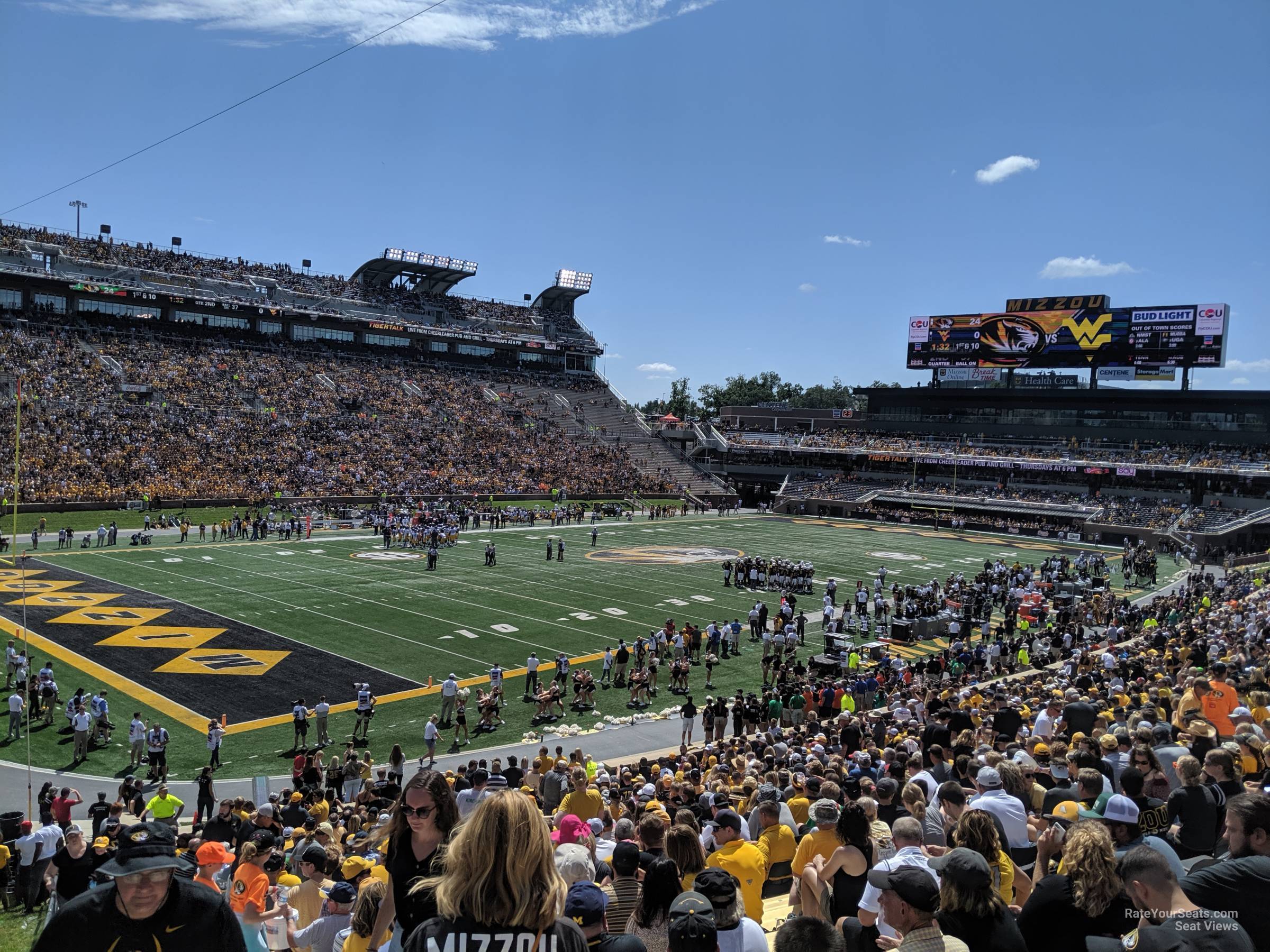 section 116, row 38 seat view  - faurot field