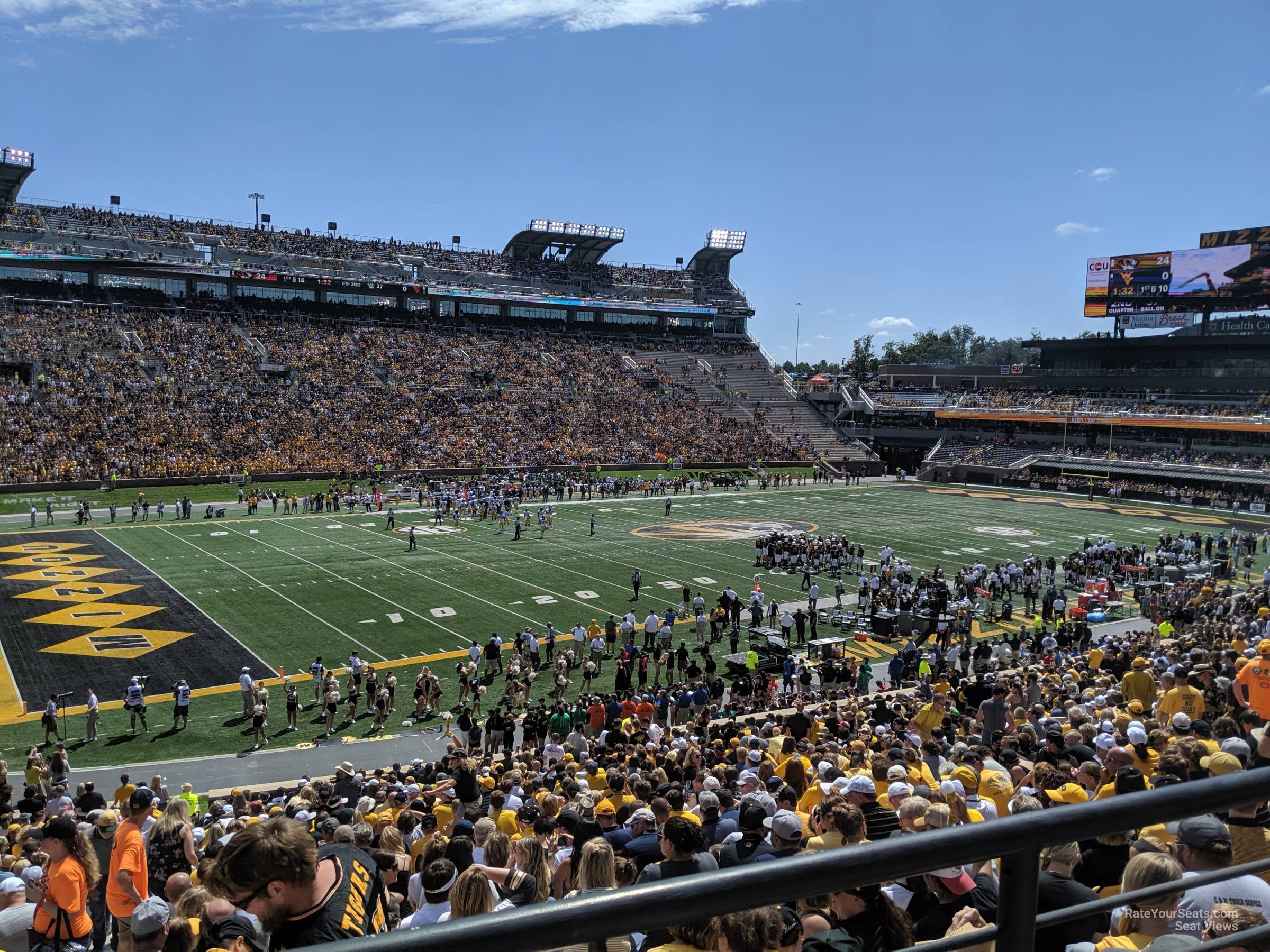section 117, row 38 seat view  - faurot field