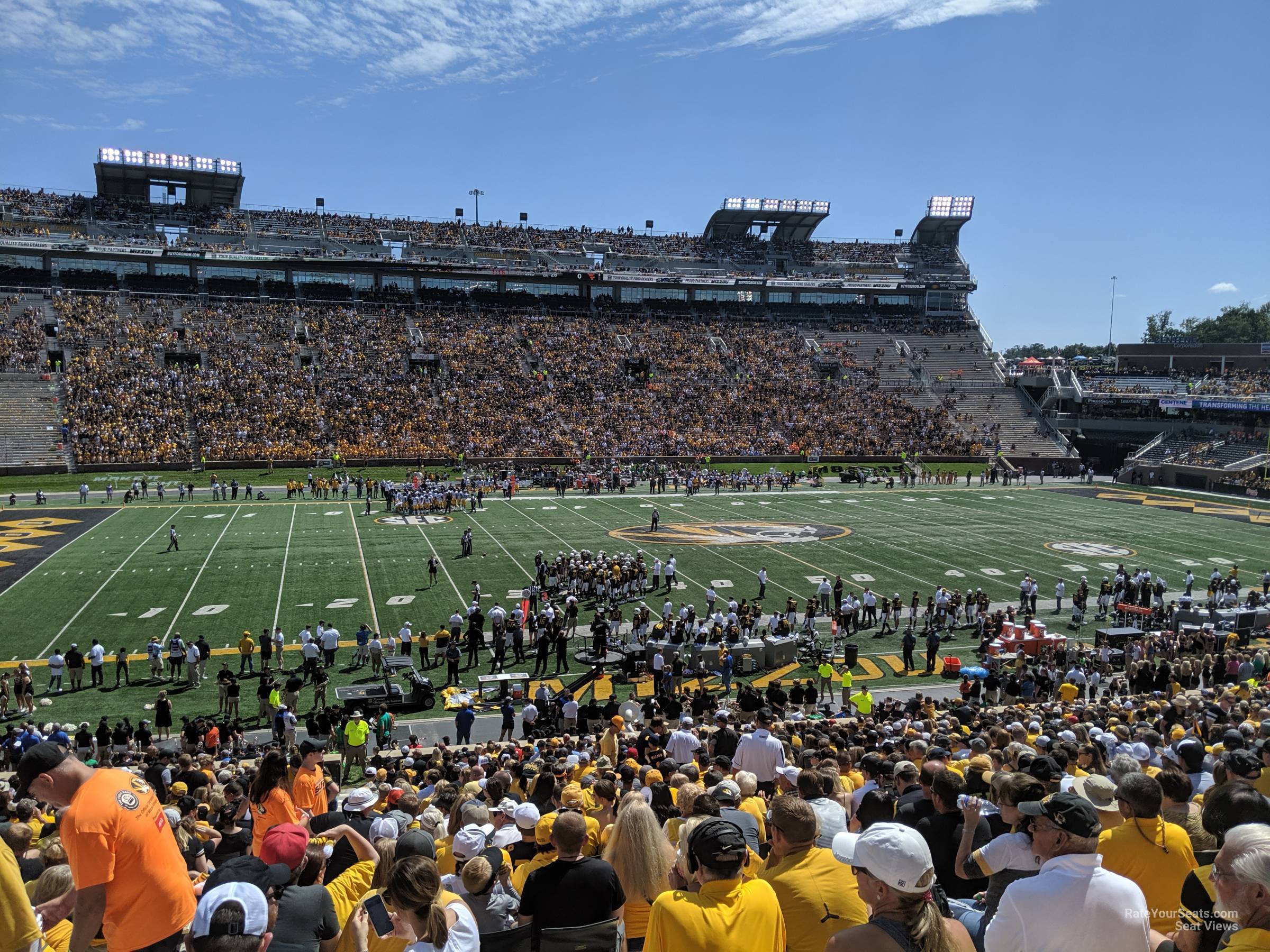 section 119, row 38 seat view  - faurot field