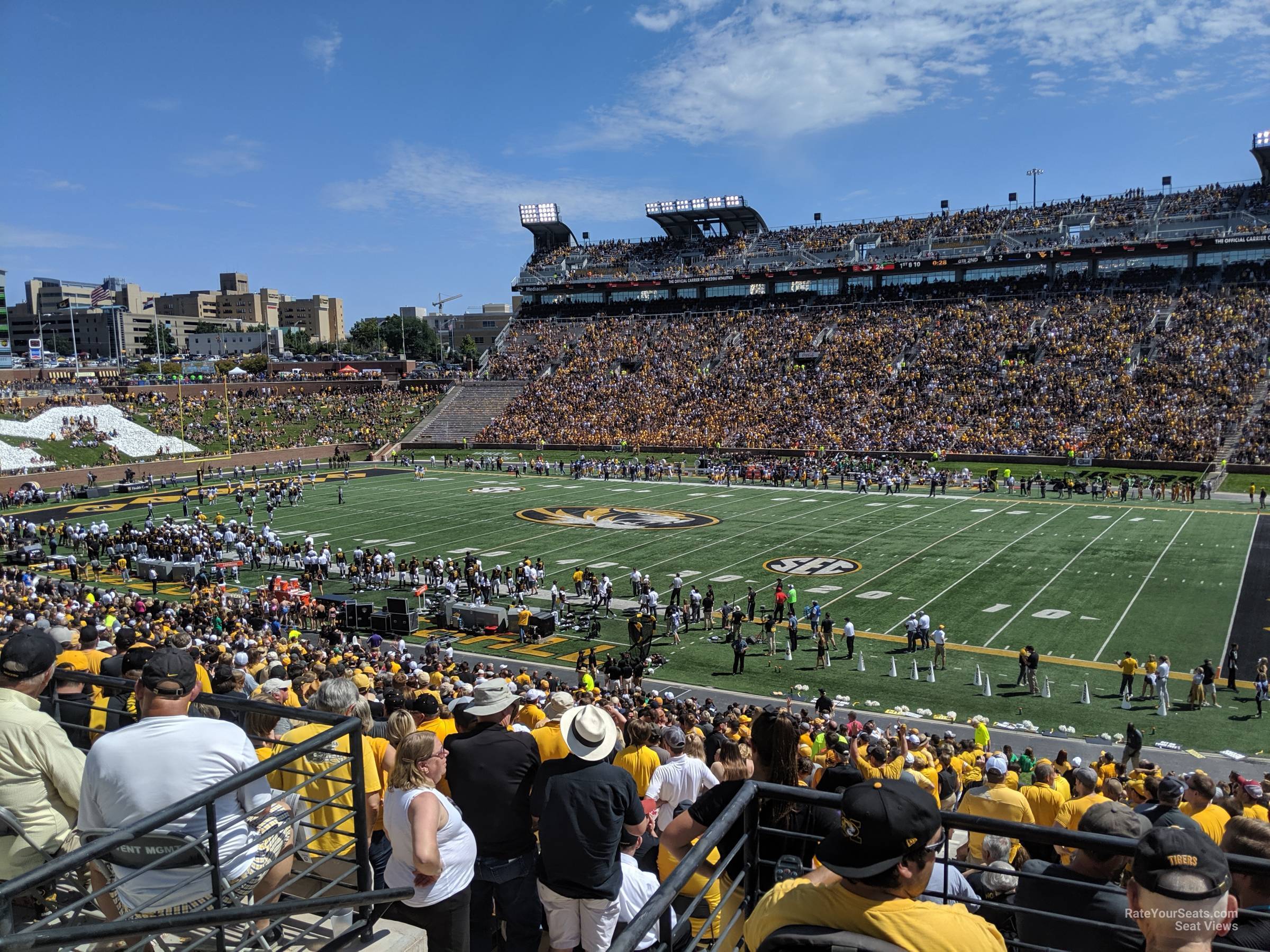 section 124, row 38 seat view  - faurot field