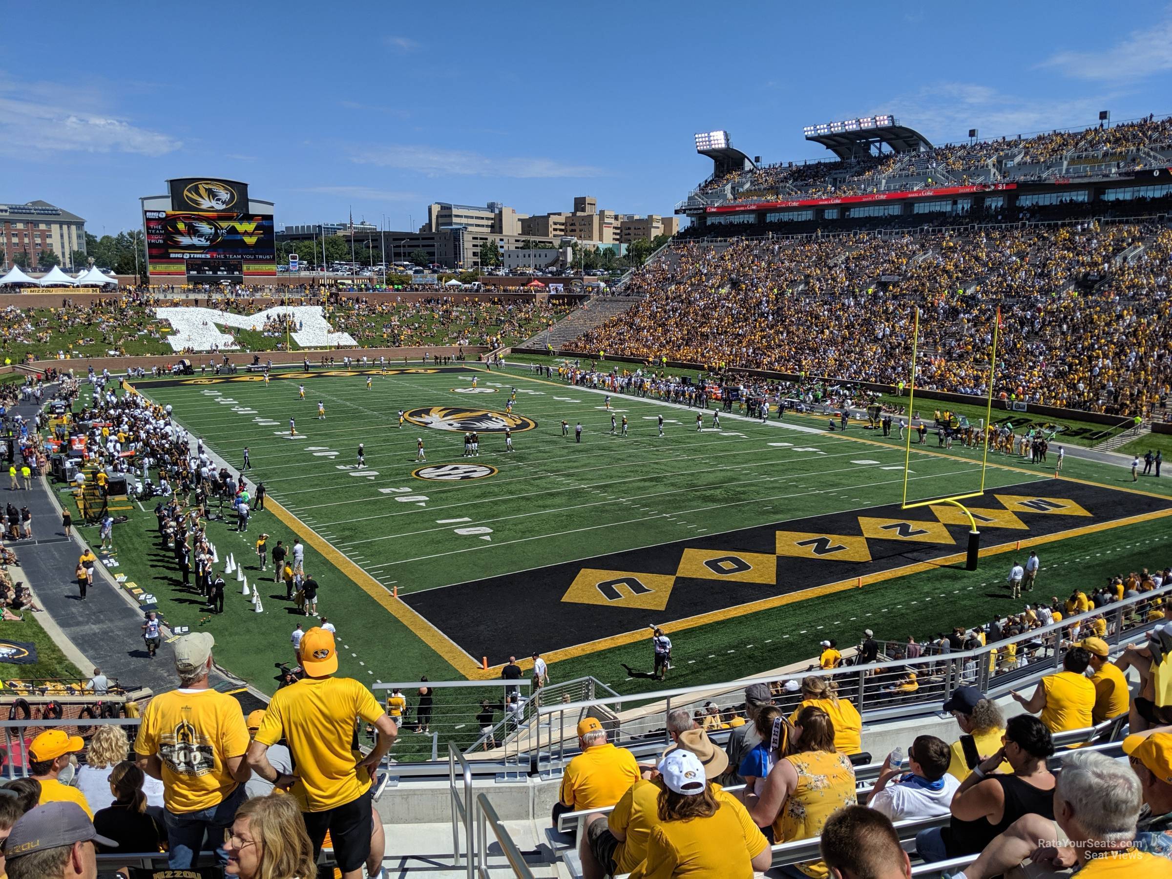 section 127 seat view  - faurot field