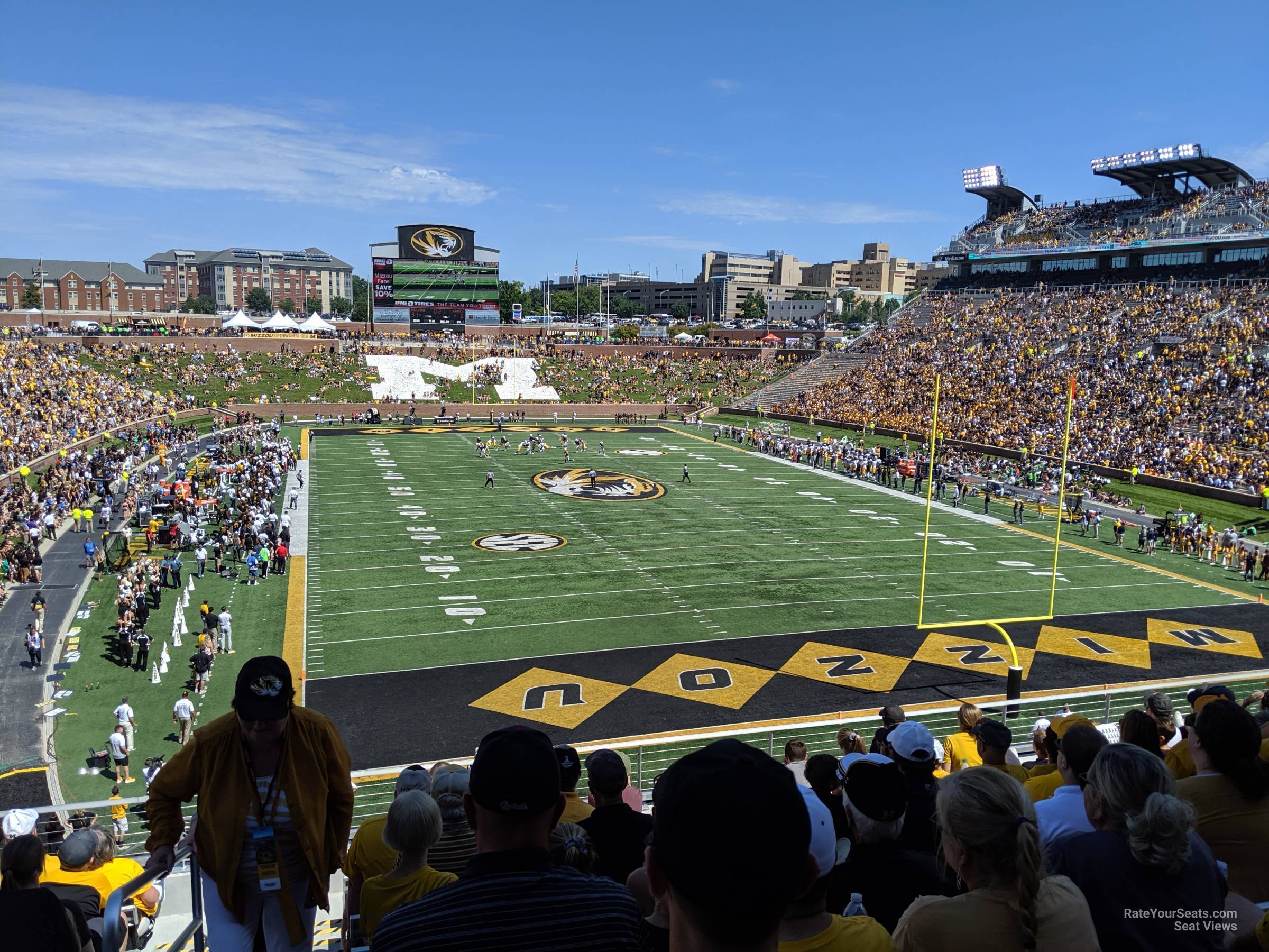 section 128 seat view  - faurot field