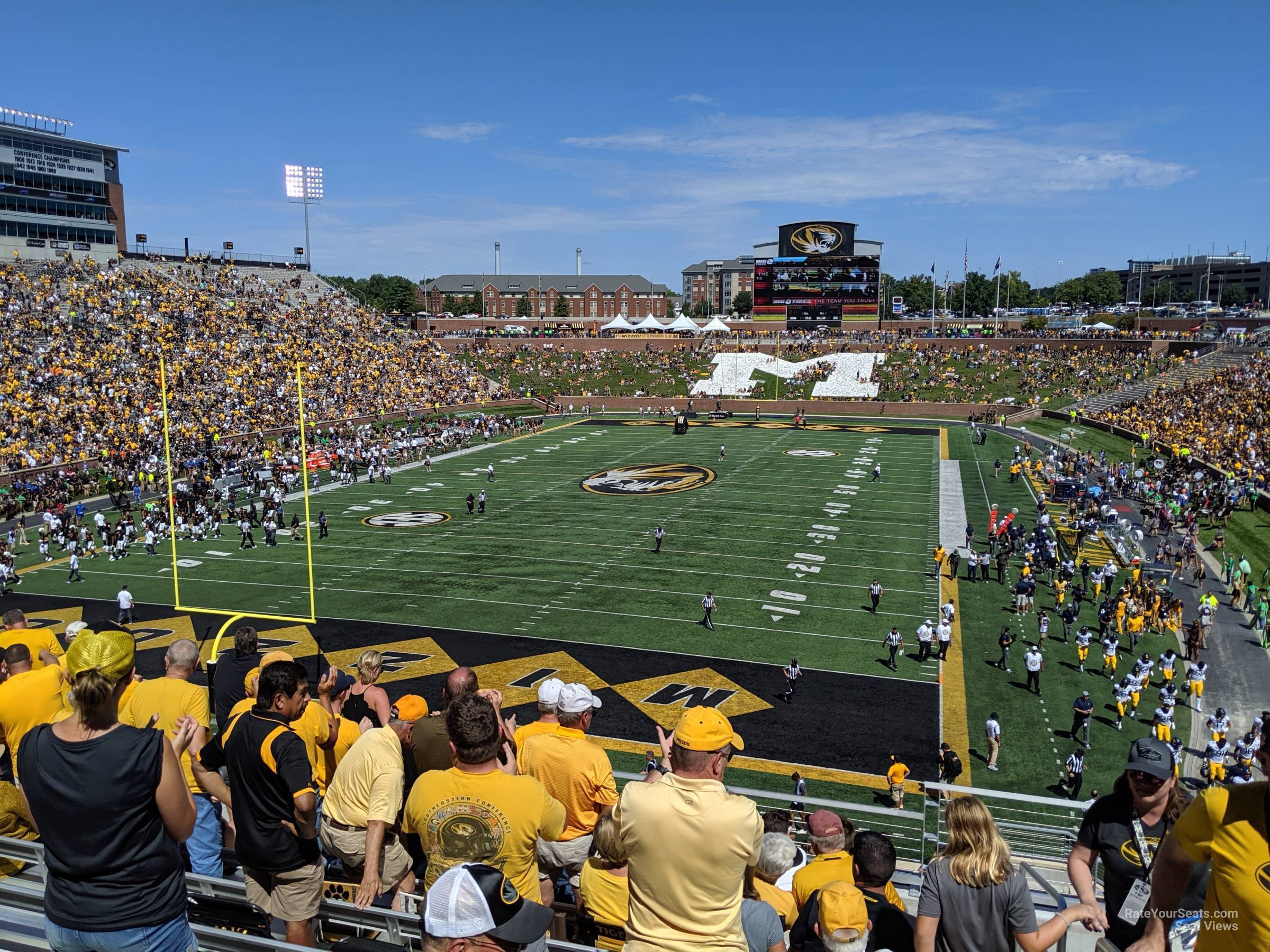 section 131 seat view  - faurot field