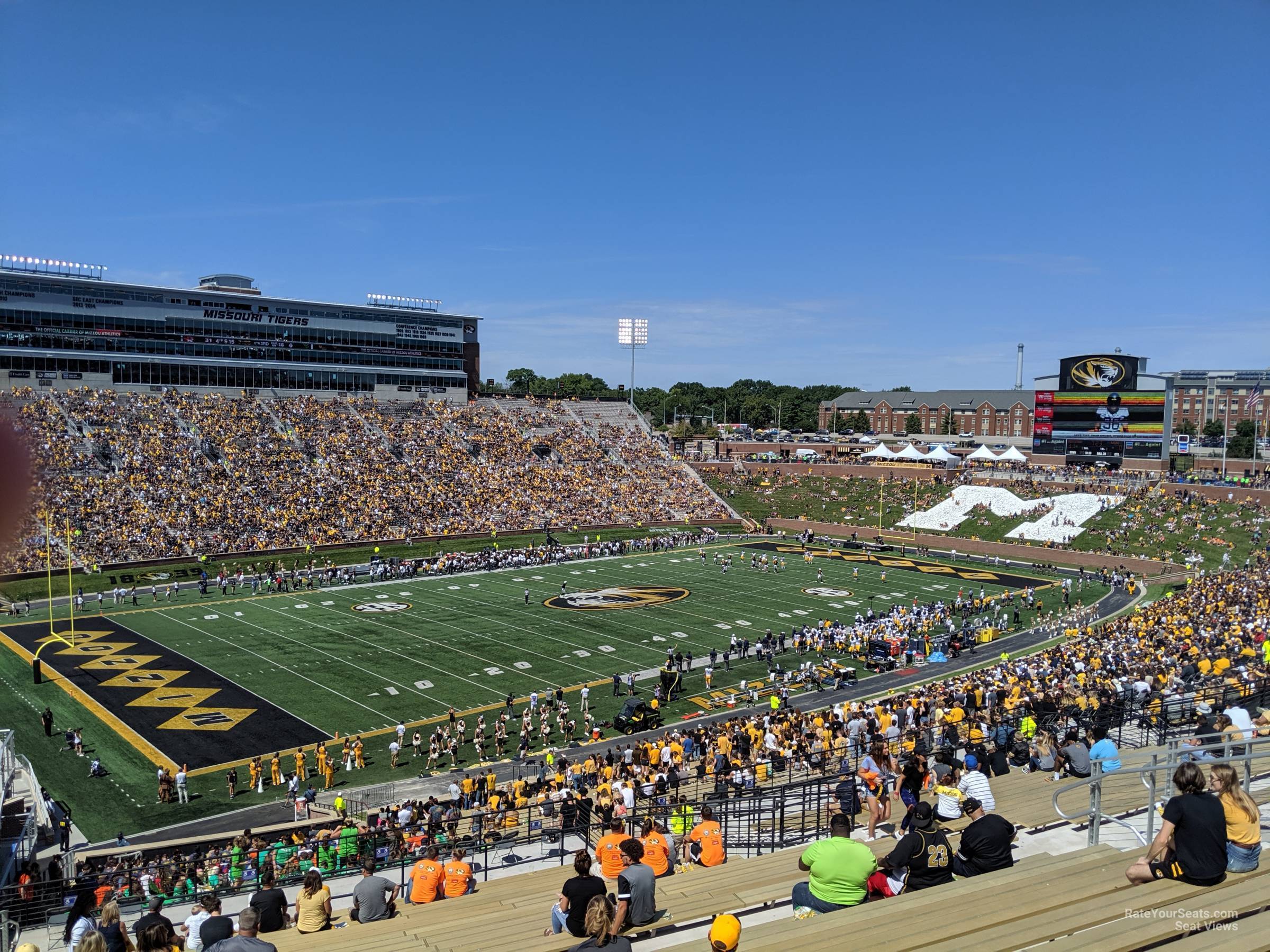 section 201 seat view  - faurot field