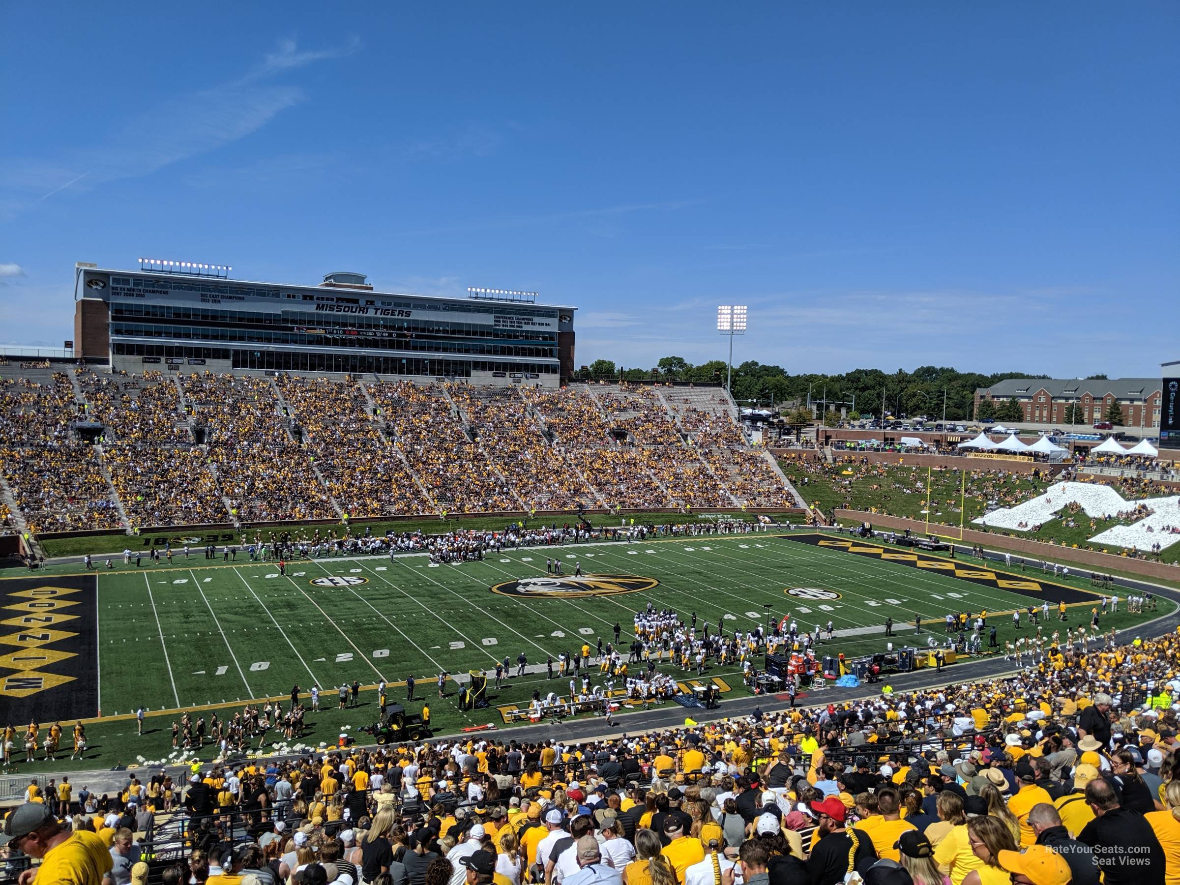 section 205 seat view  - faurot field