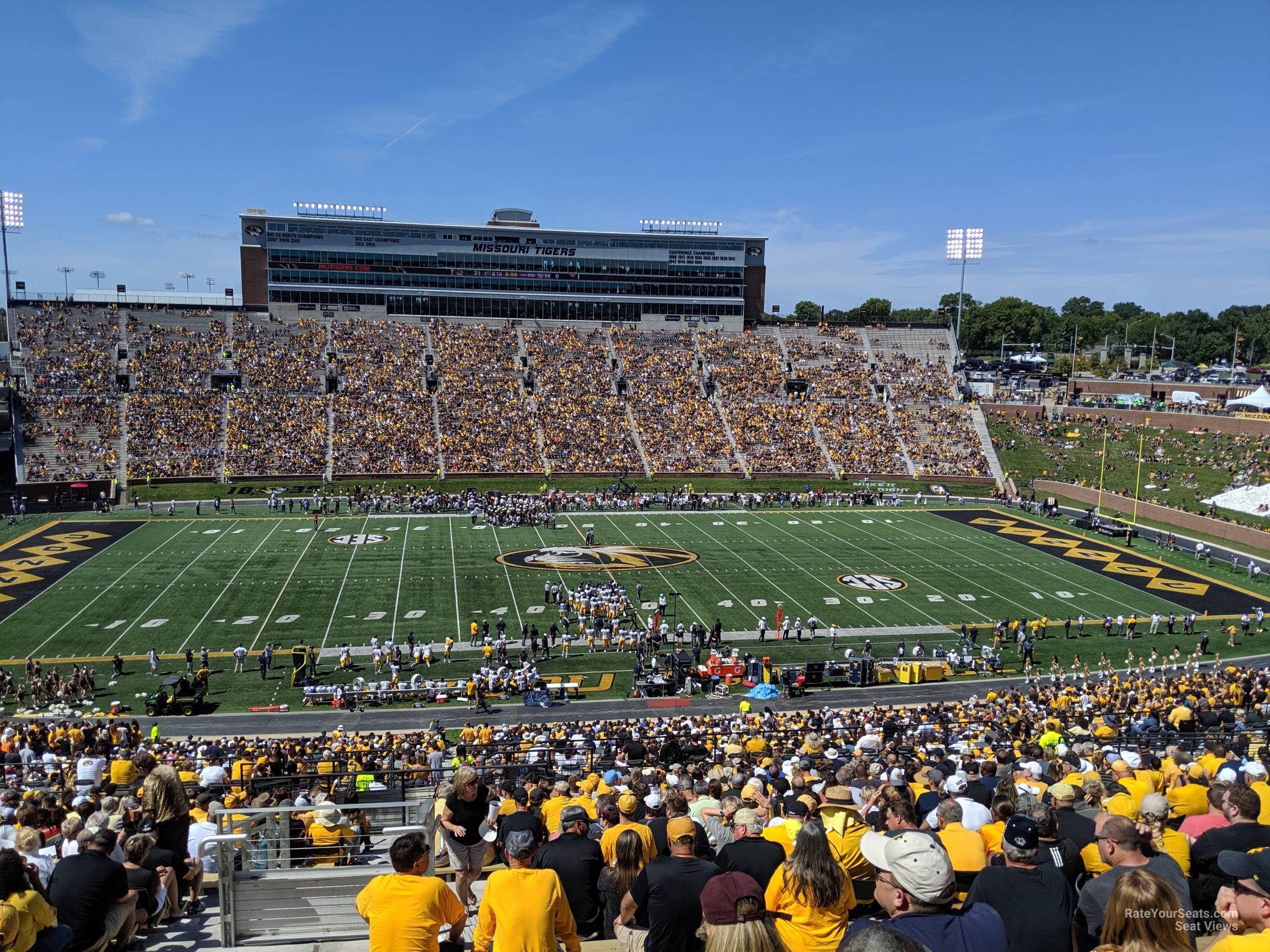 section 209 seat view  - faurot field