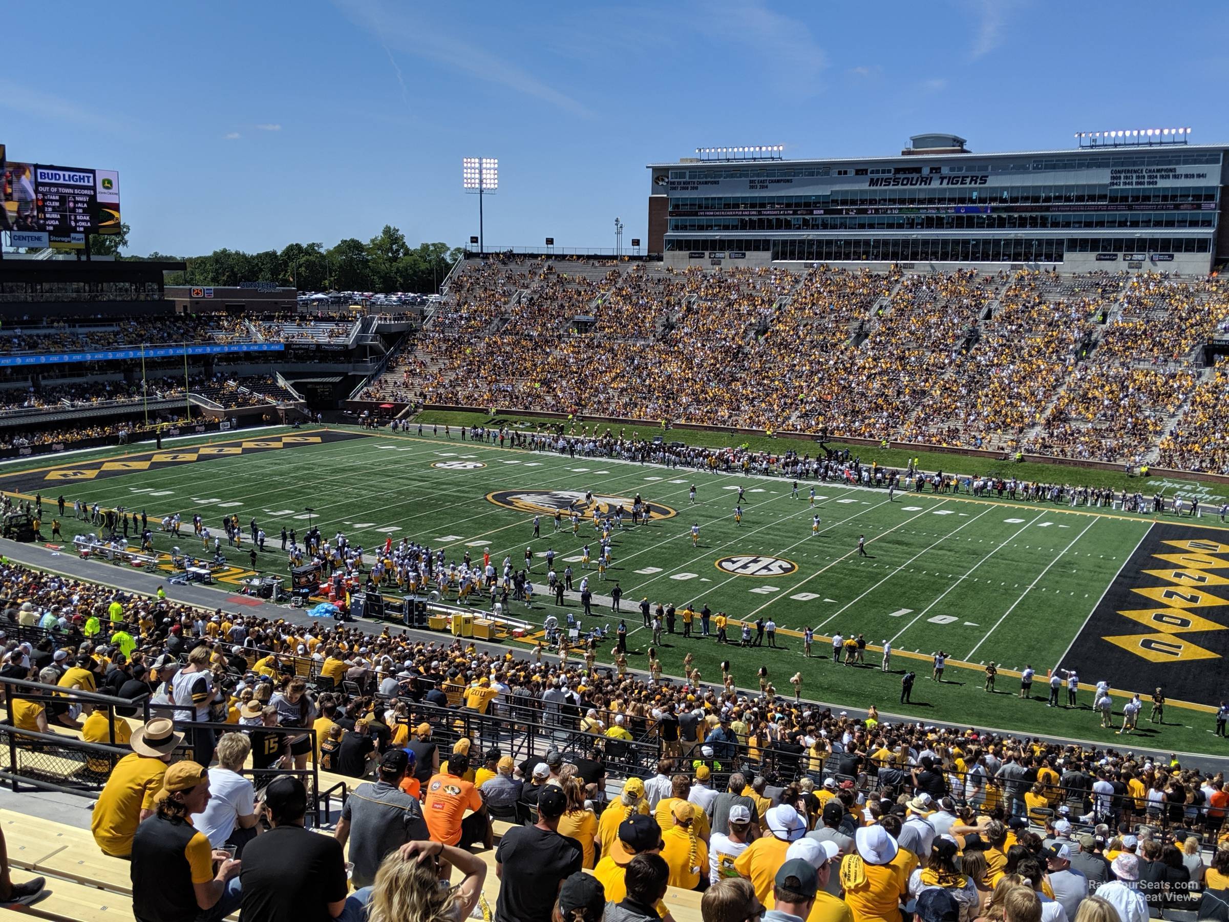 section 218 seat view  - faurot field