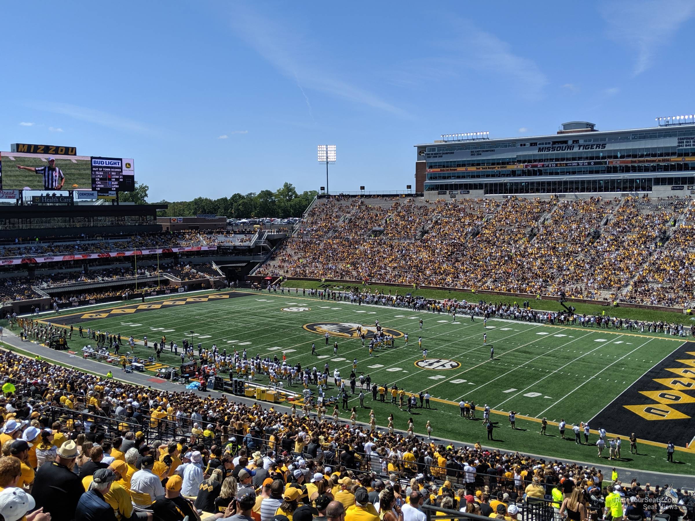 section 219 seat view  - faurot field