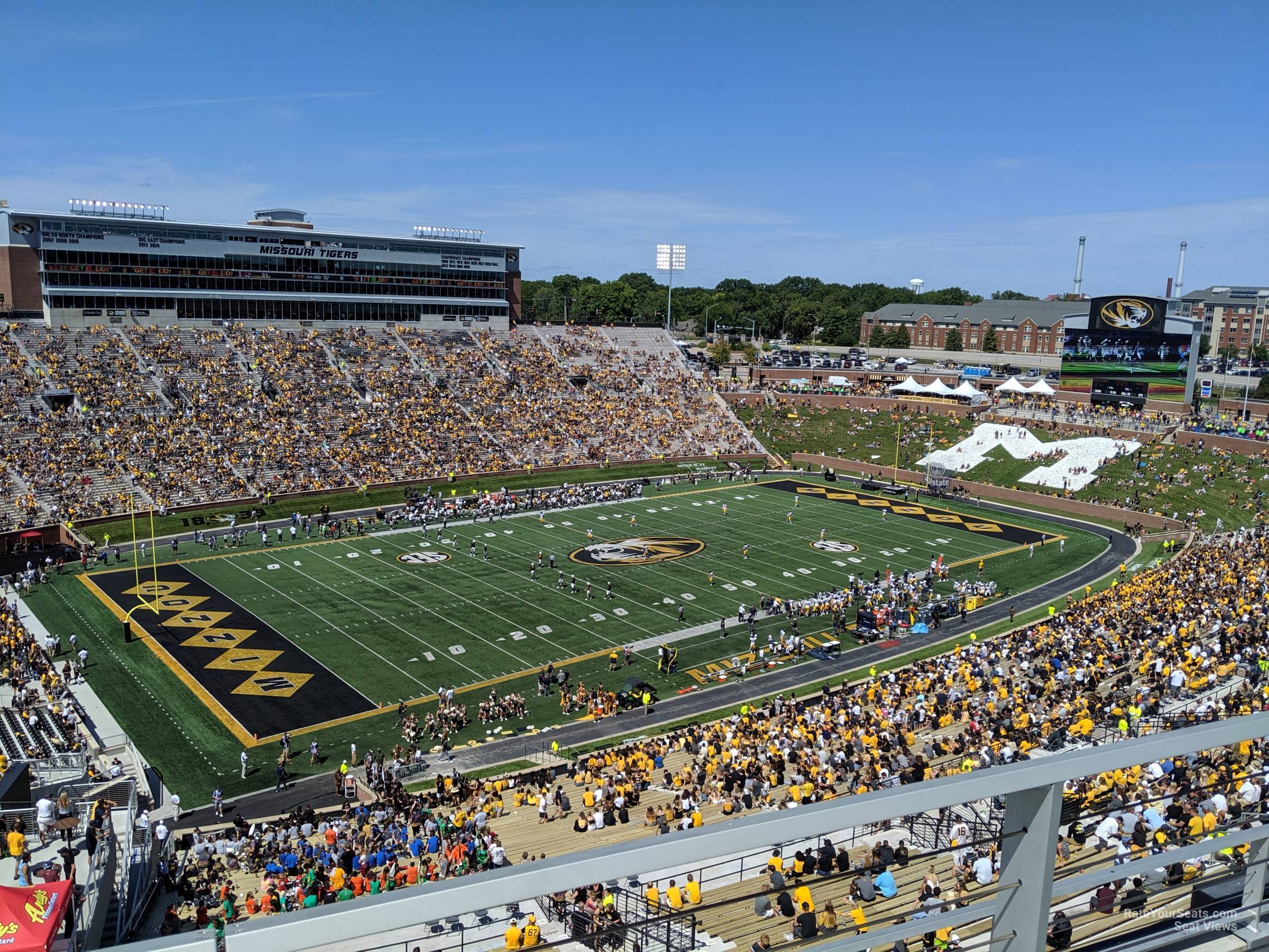section 301, row 4 seat view  - faurot field