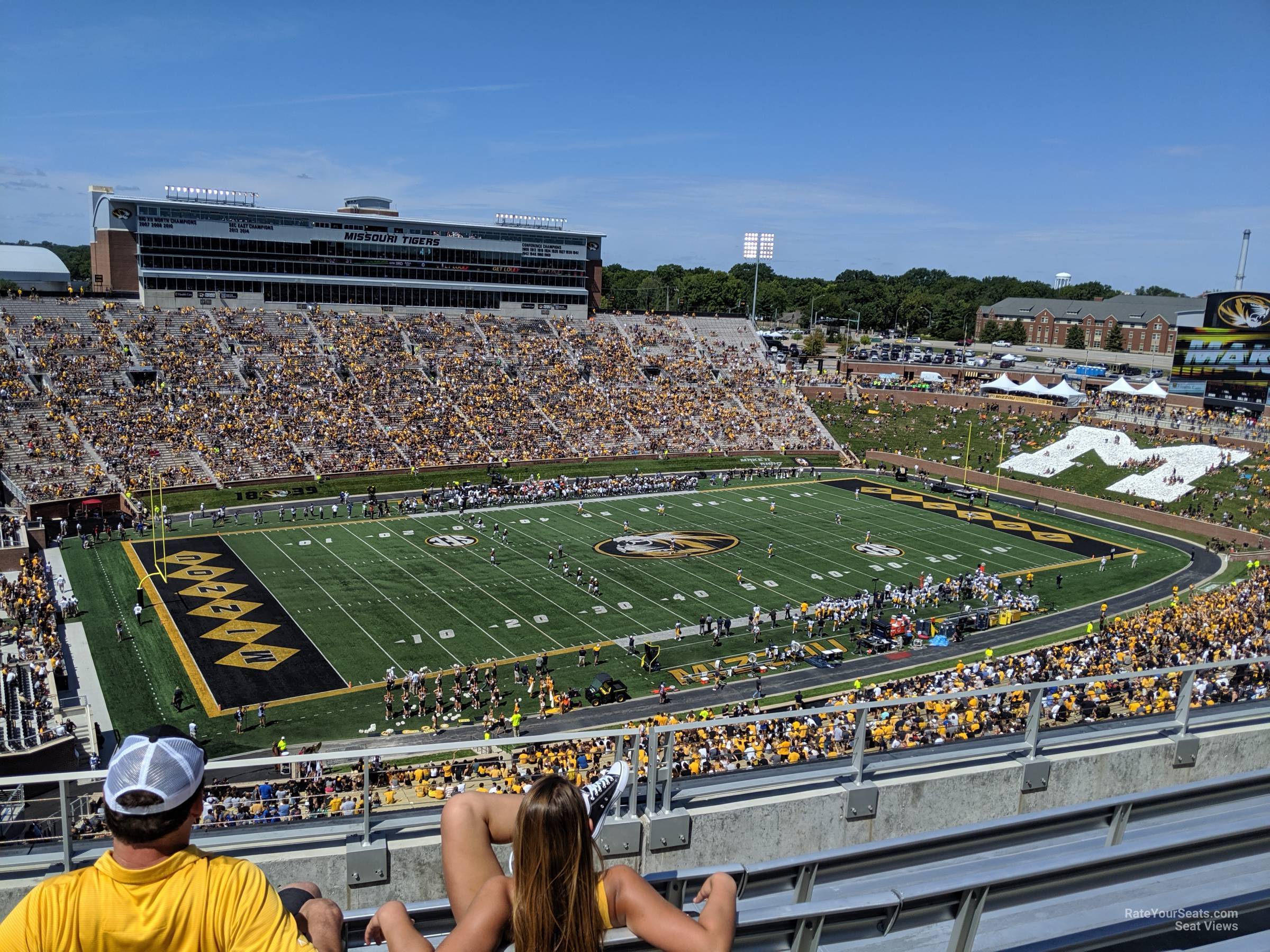 section 302, row 4 seat view  - faurot field