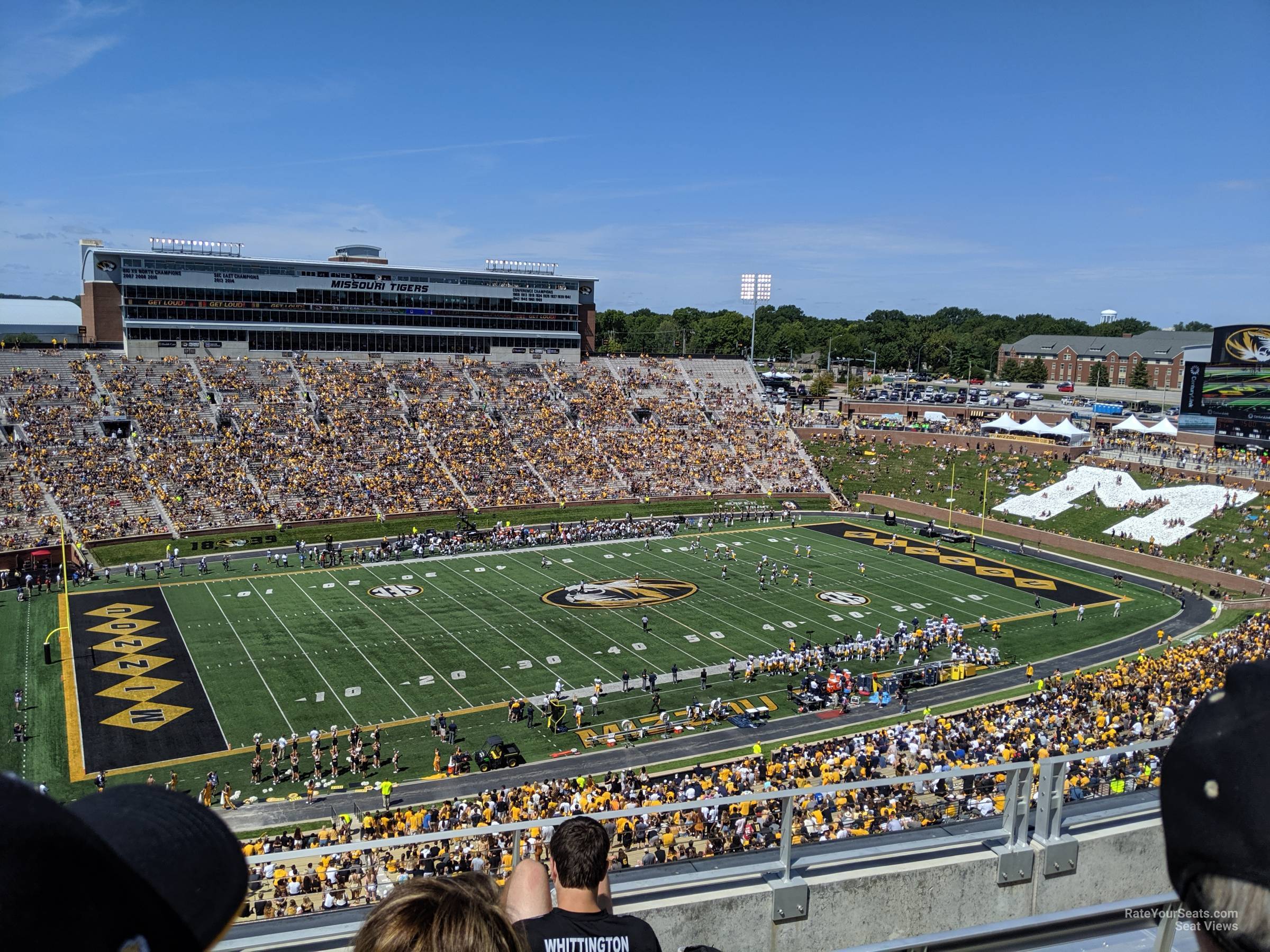 section 303, row 4 seat view  - faurot field