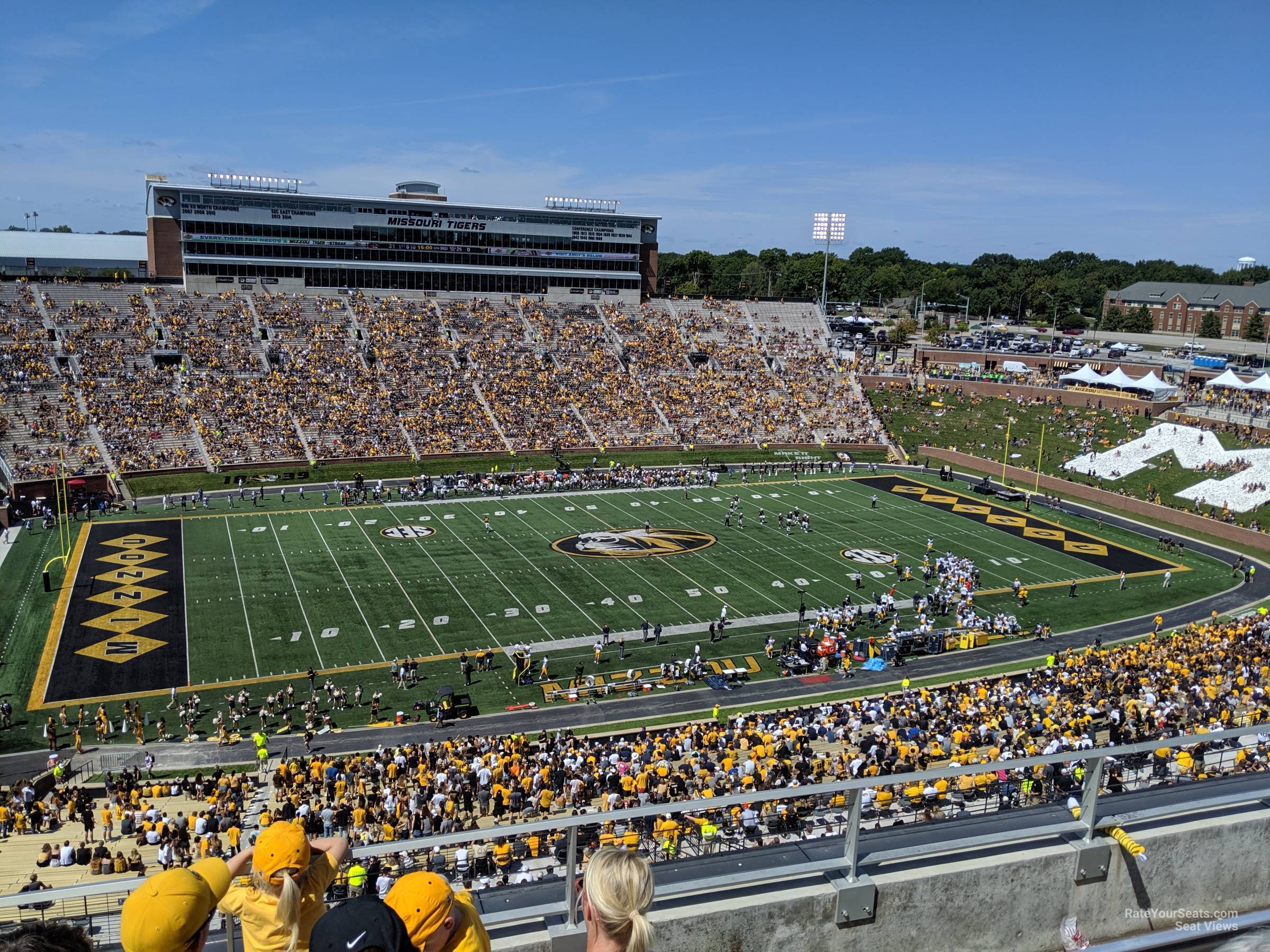 section 304, row 4 seat view  - faurot field