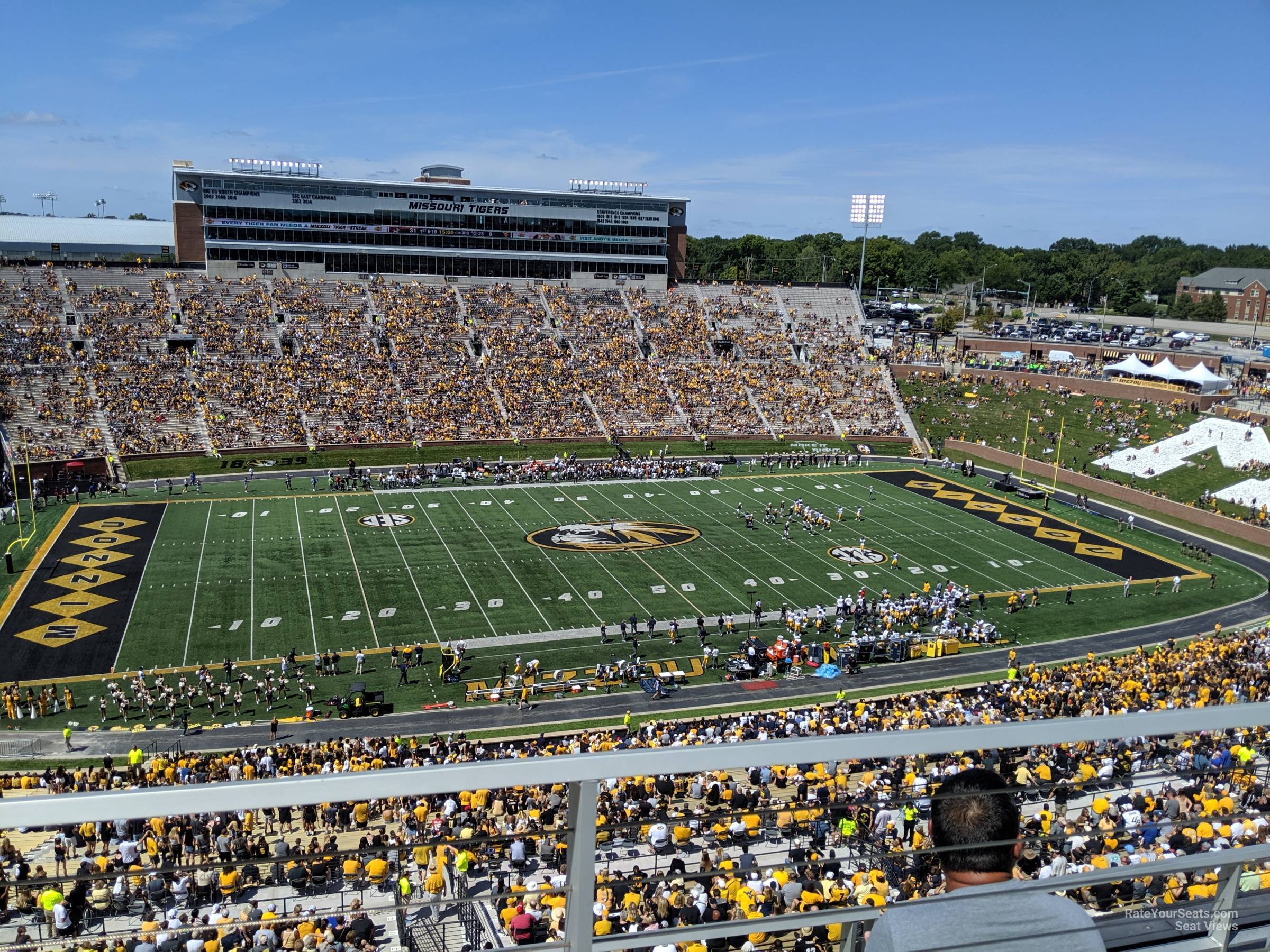 section 305, row 4 seat view  - faurot field