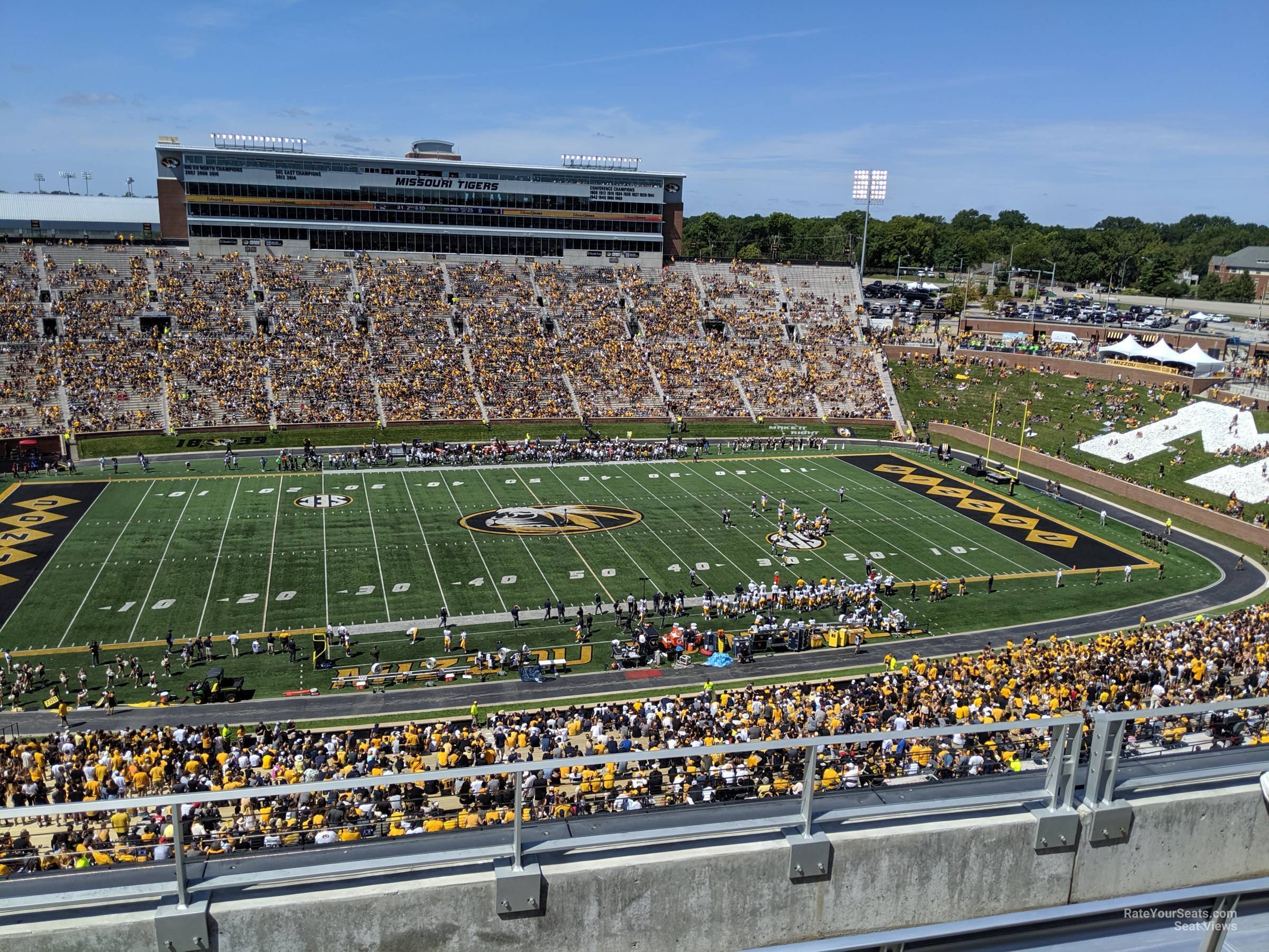 section 306, row 4 seat view  - faurot field