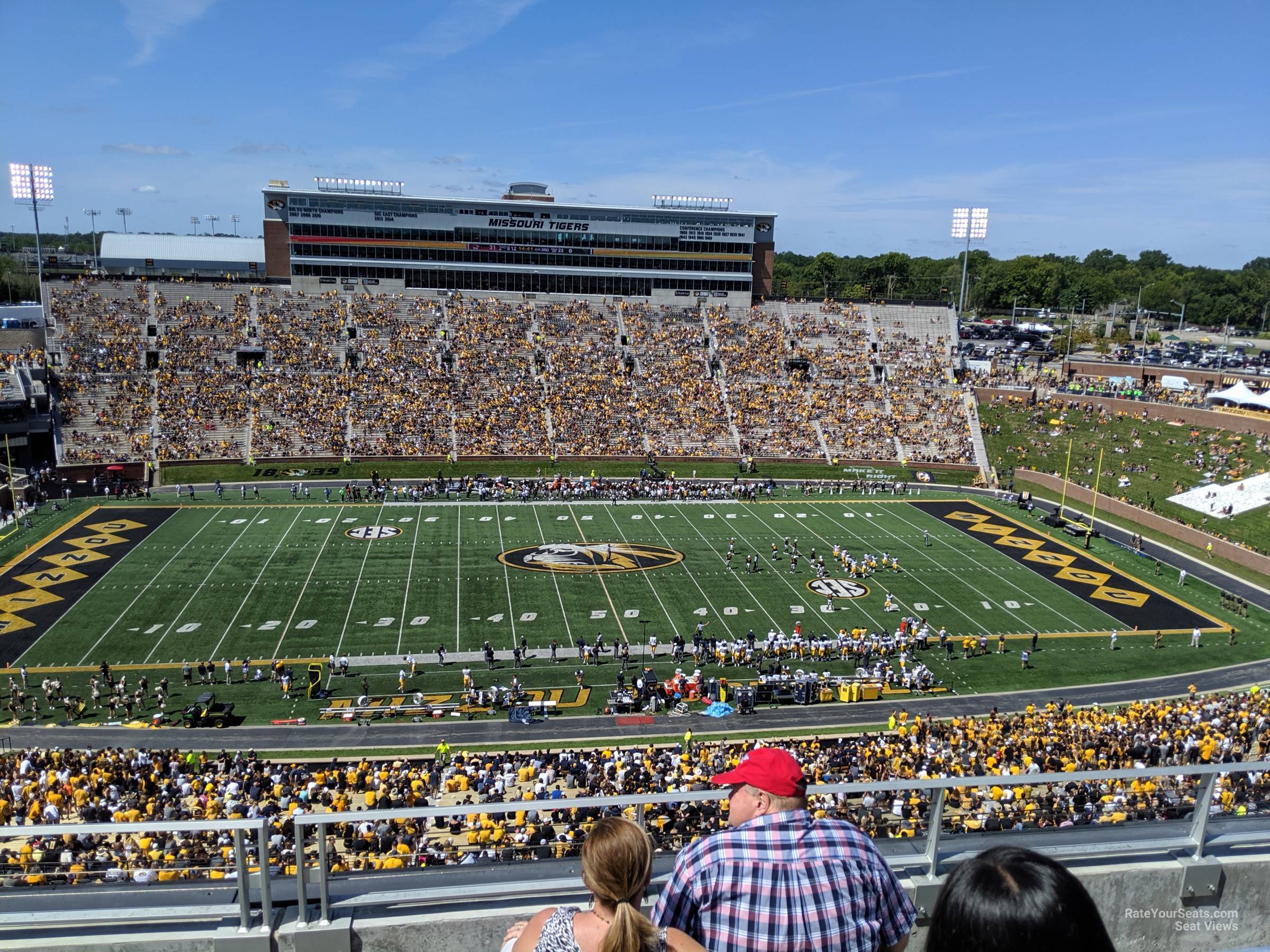 section 307, row 4 seat view  - faurot field