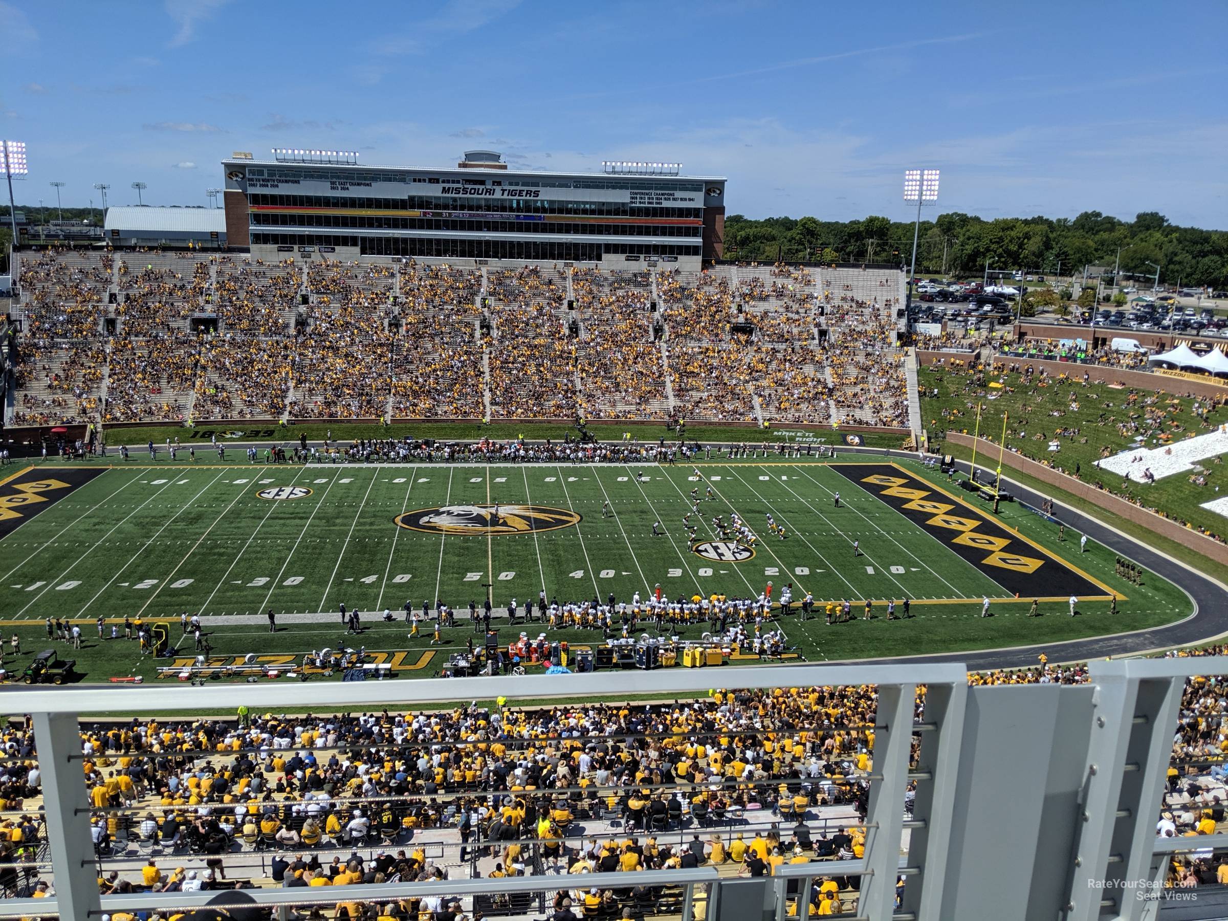 section 308, row 4 seat view  - faurot field