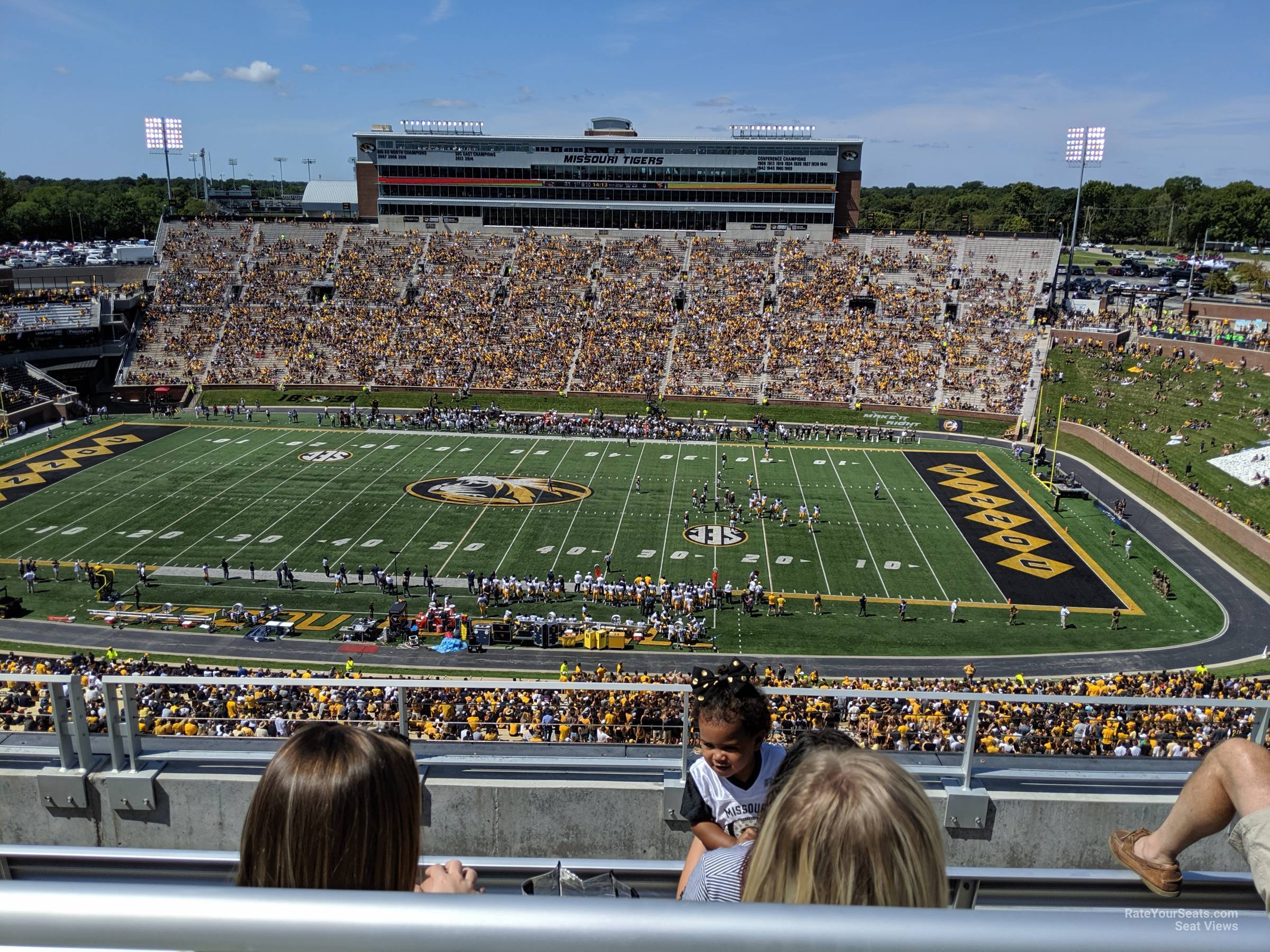 section 310, row 4 seat view  - faurot field