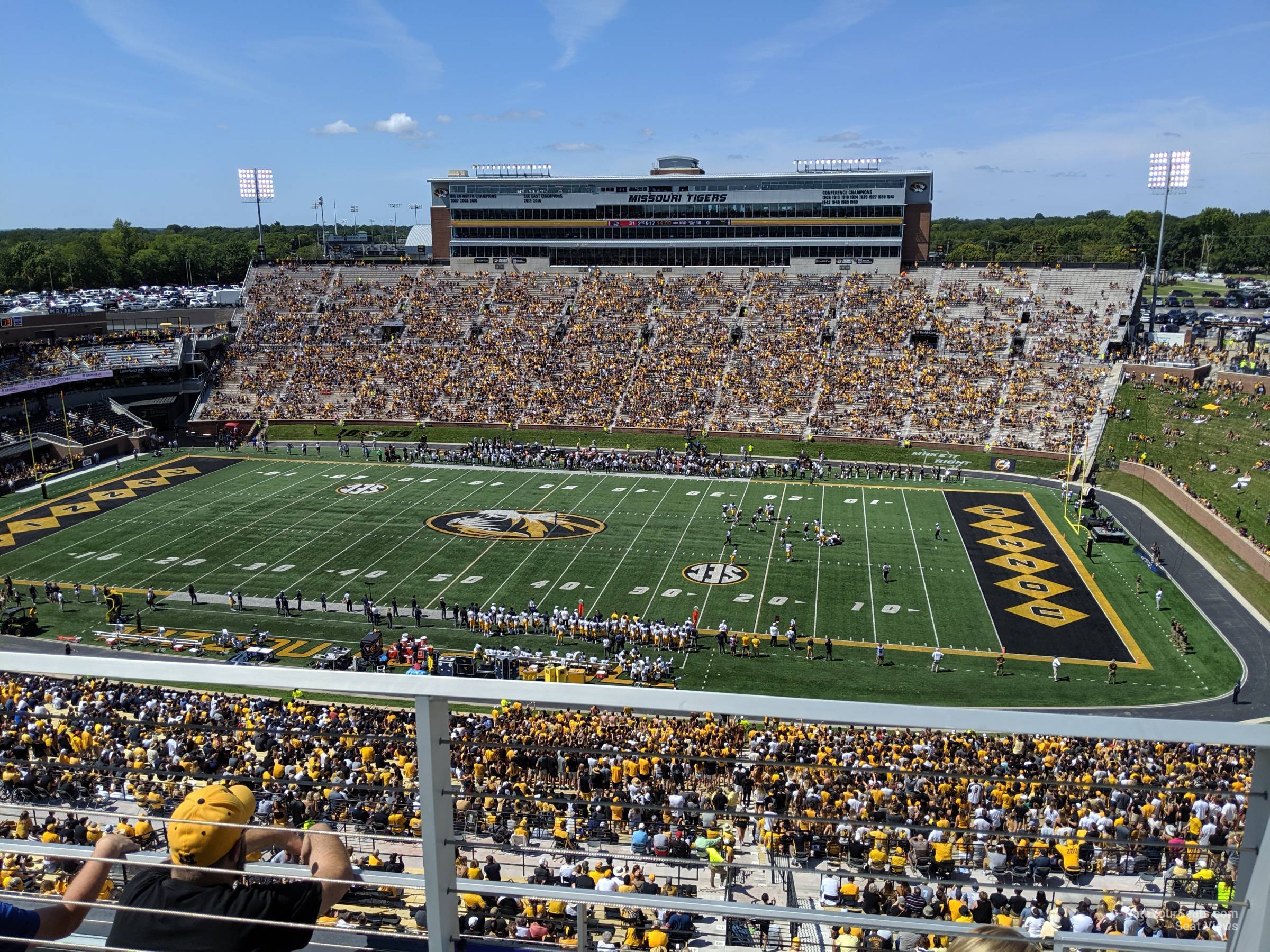 section 311, row 4 seat view  - faurot field