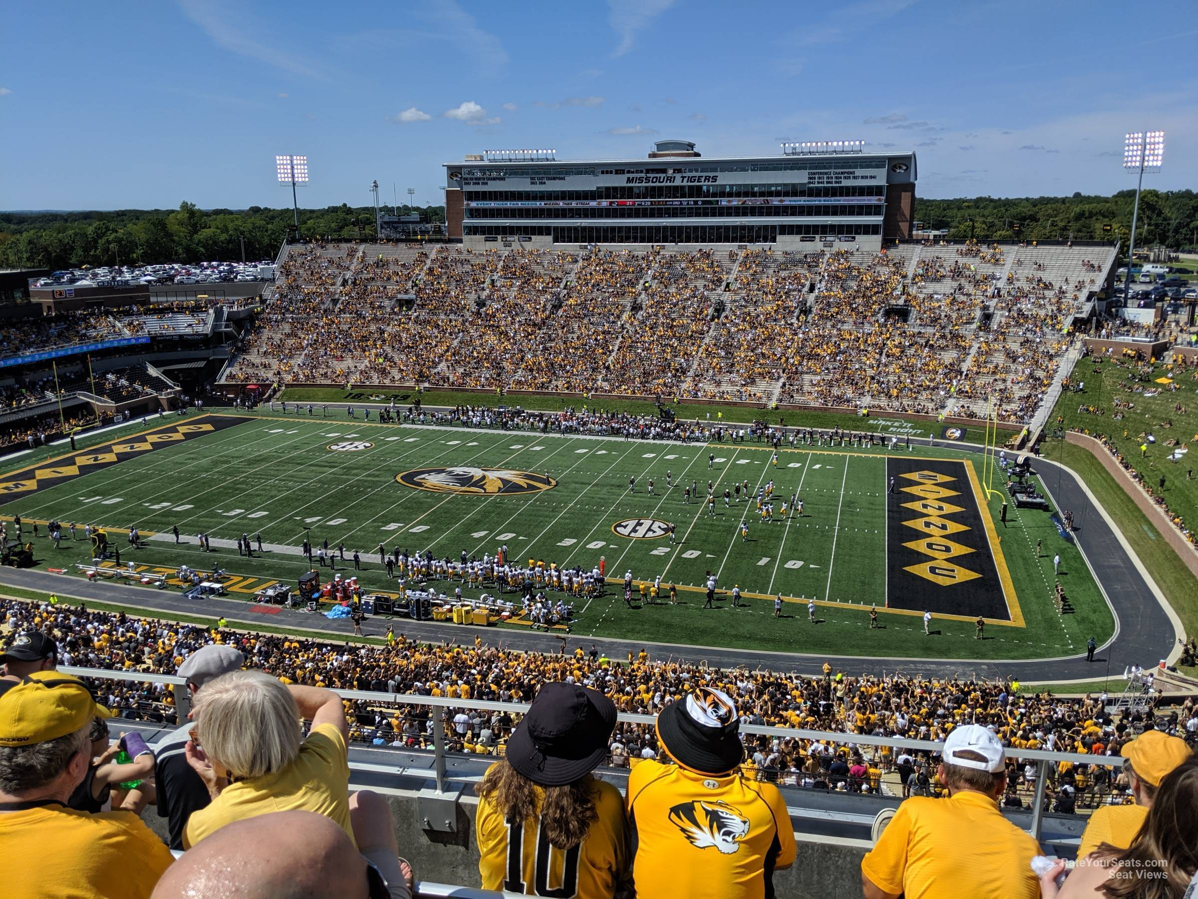 section 312, row 4 seat view  - faurot field
