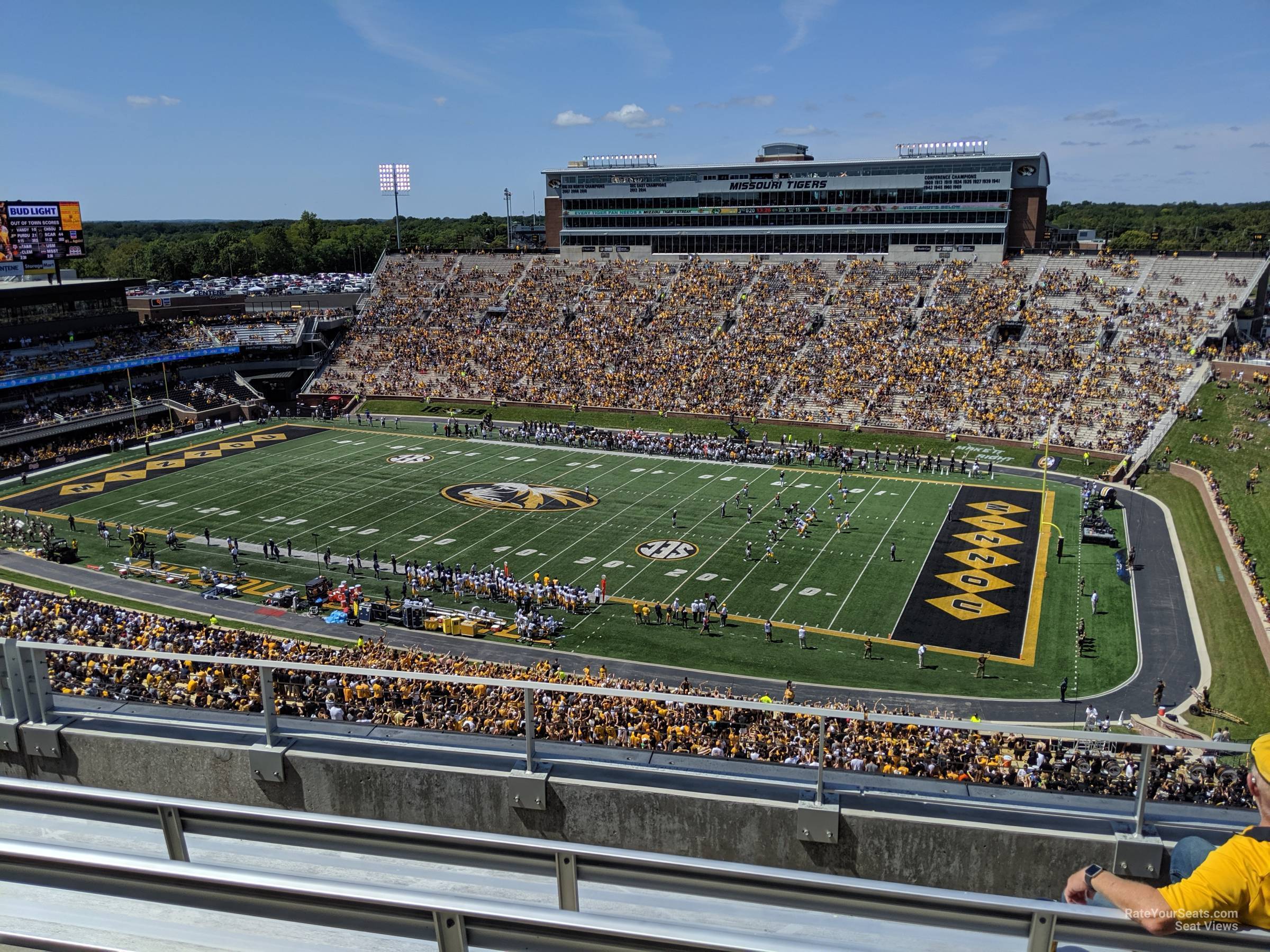 section 313, row 4 seat view  - faurot field