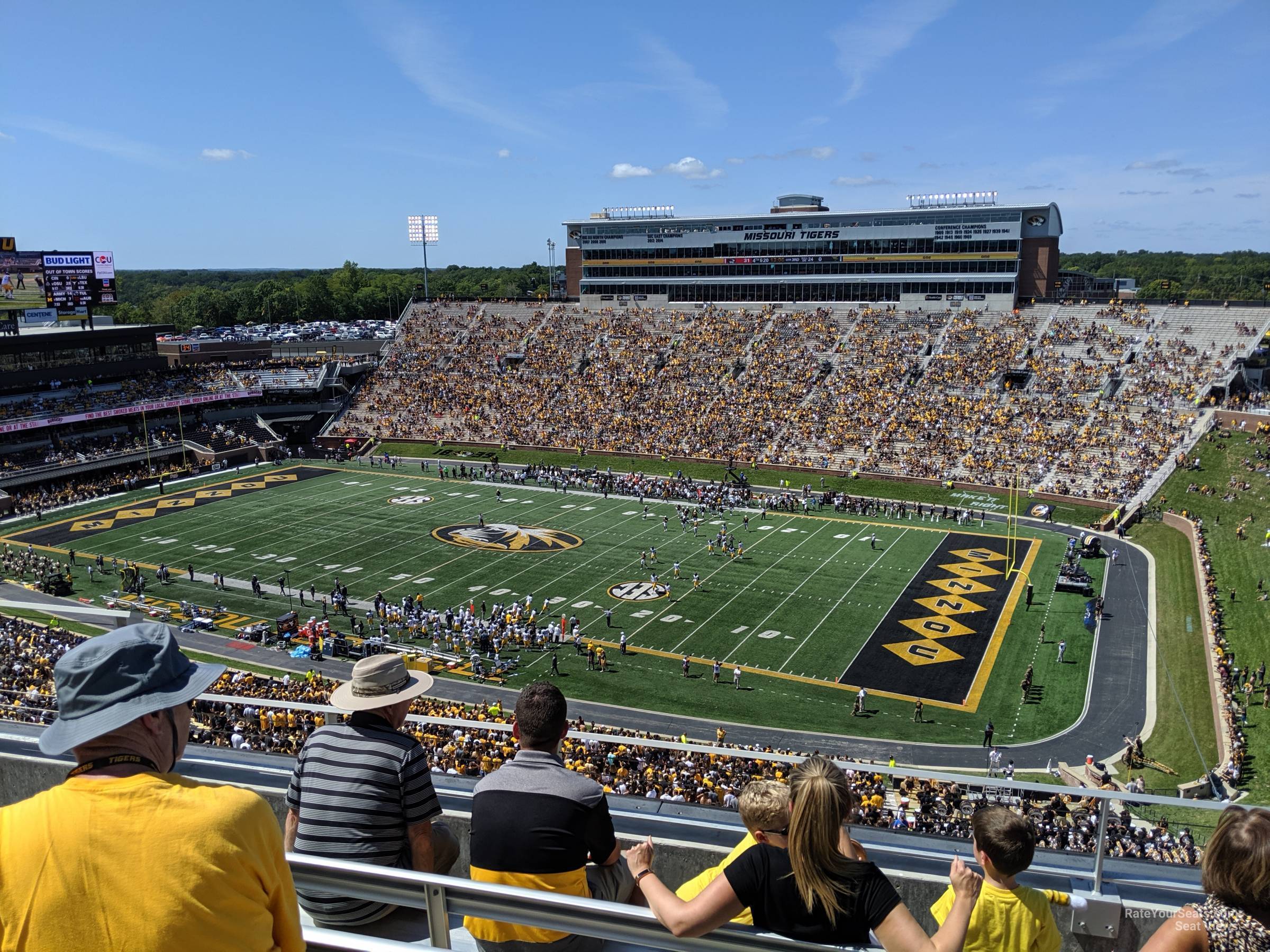 section 314, row 4 seat view  - faurot field