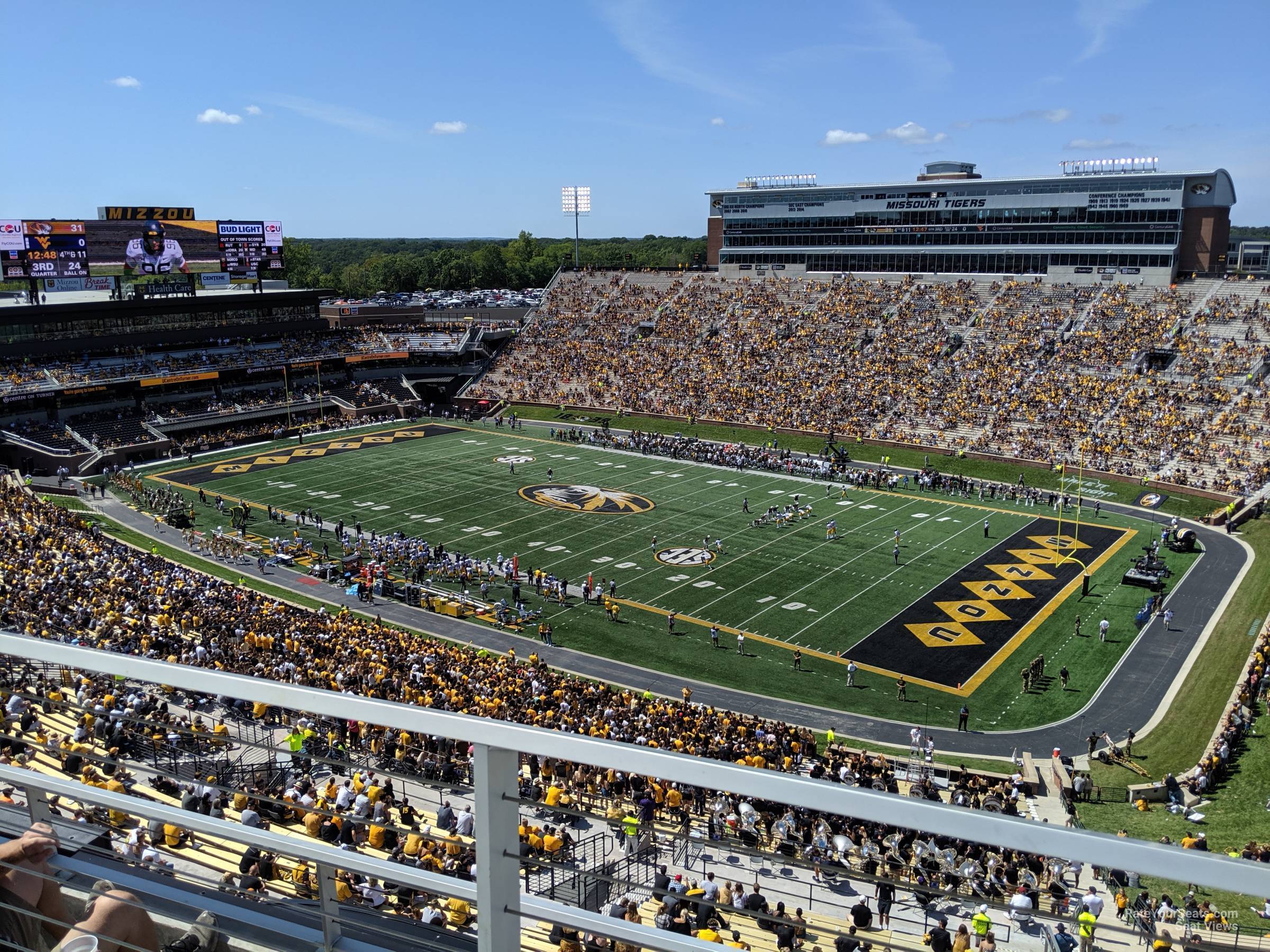 section 315, row 4 seat view  - faurot field