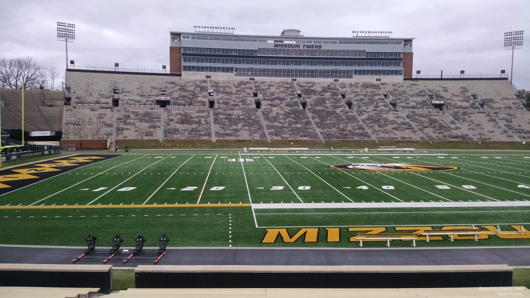 section 104, row 20 seat view  - faurot field