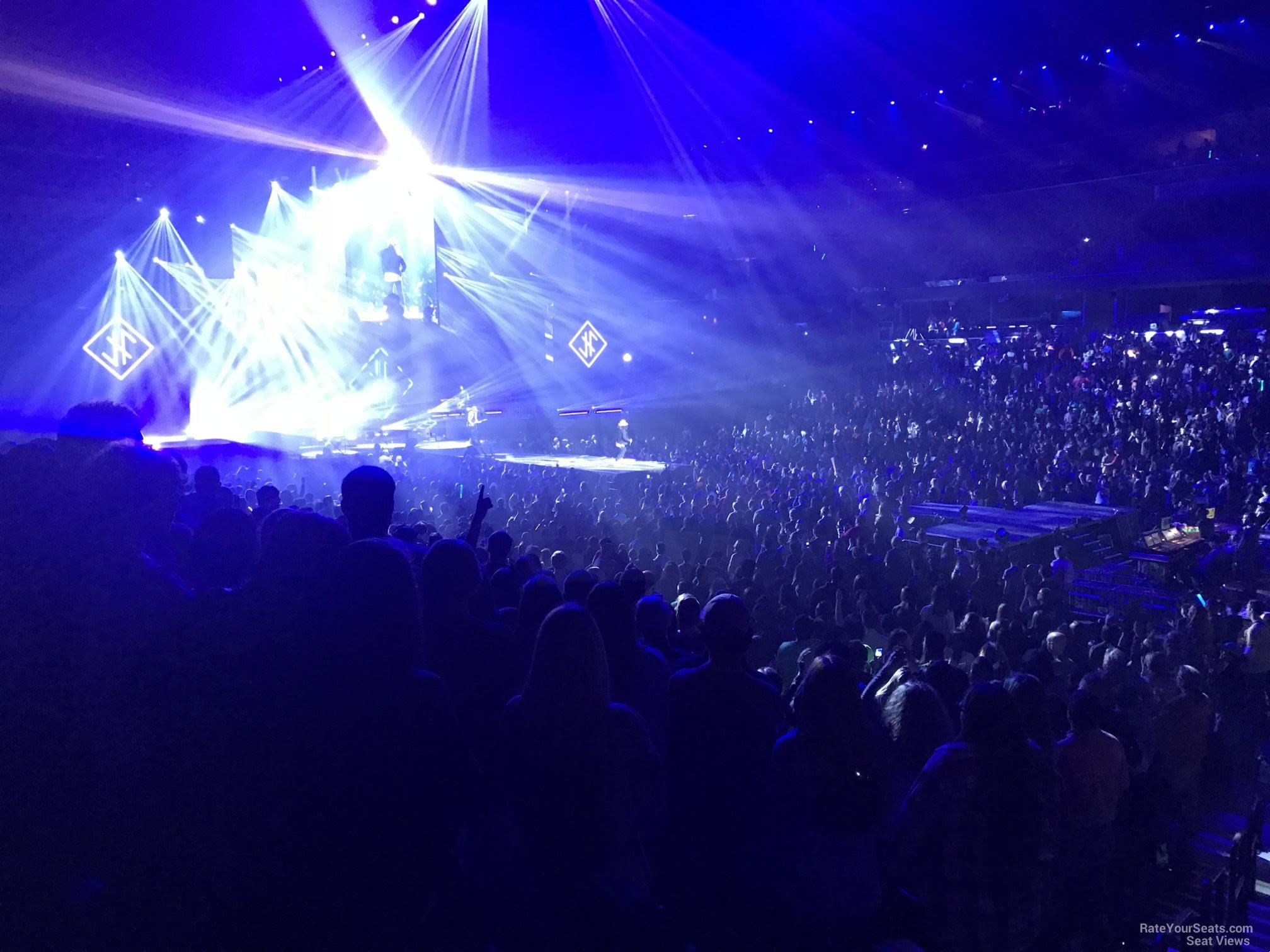 section 107, row a seat view  for concert - fedex forum