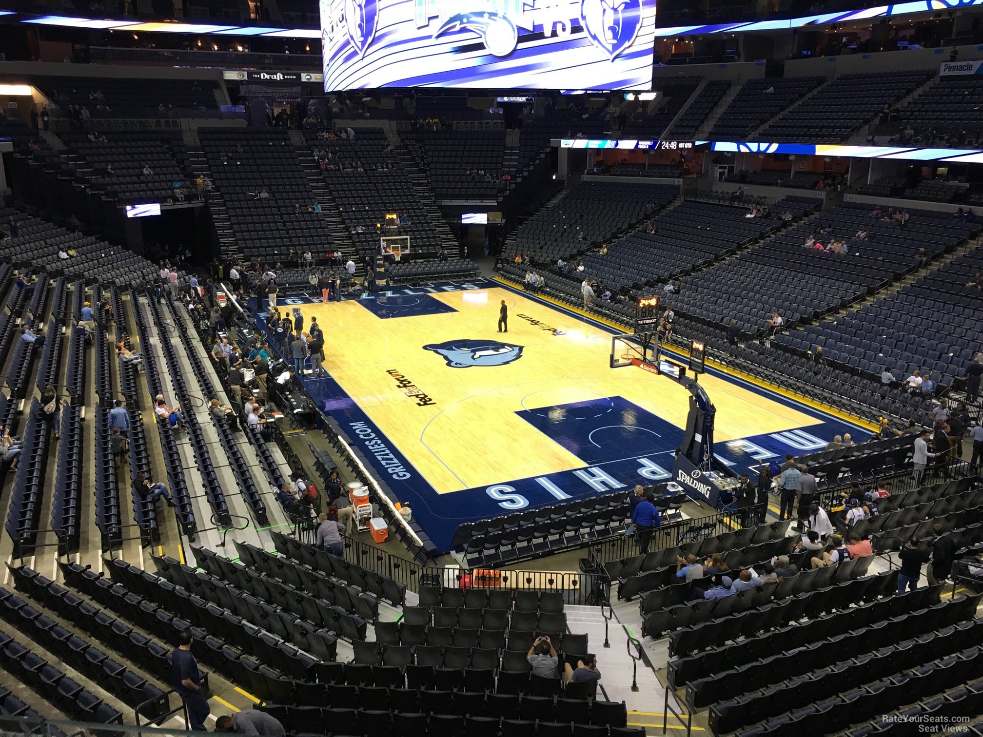 section 108a seat view  for basketball - fedex forum