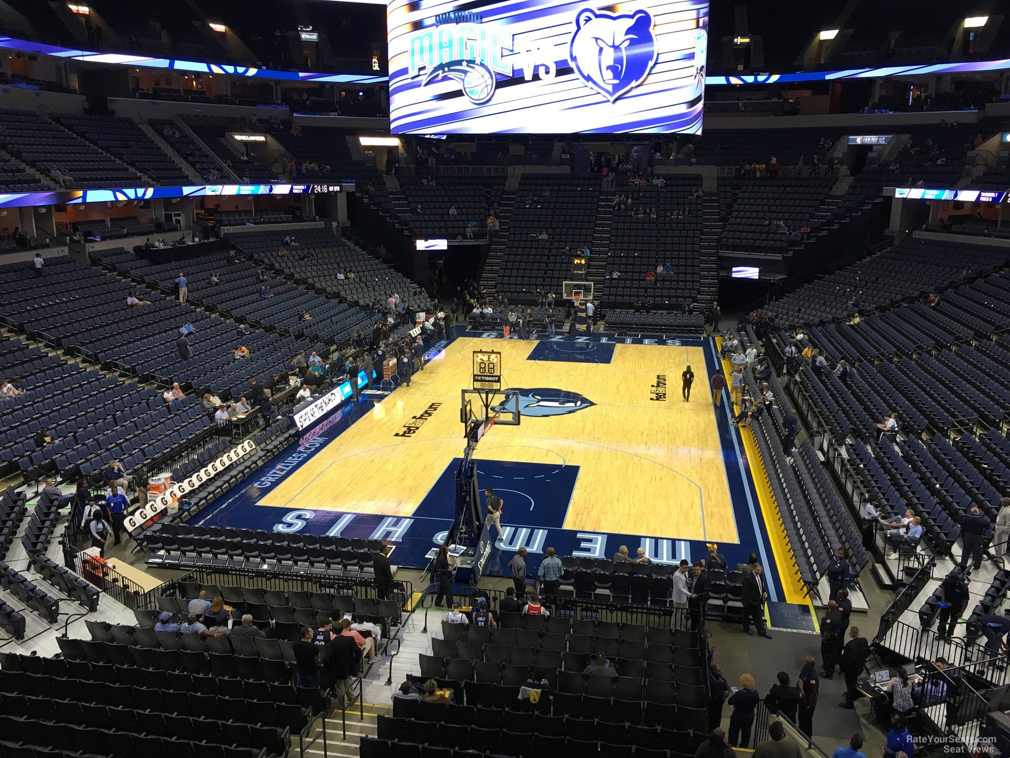 section 110a seat view  for basketball - fedex forum